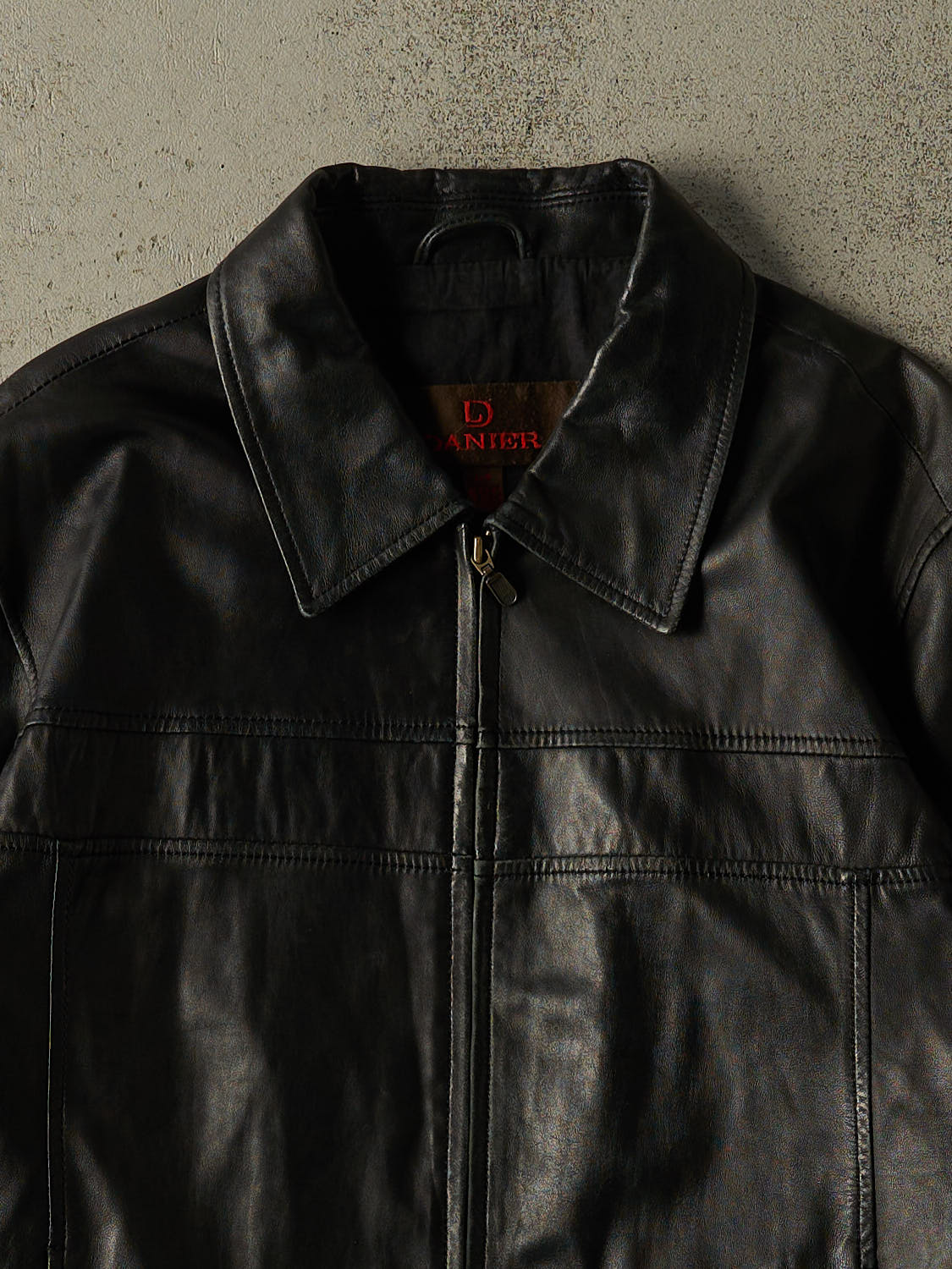 Vintage Y2K Black Danier Soft Leather Jacket (M/L)