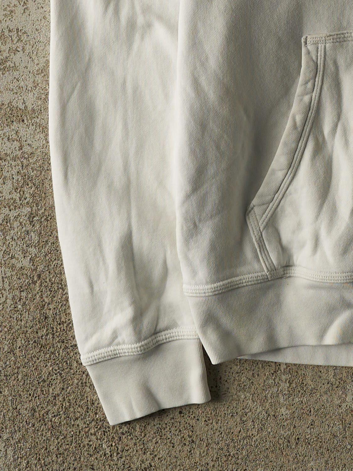 Vintage Y2K White Nike Embroidered Swoosh Hoodie (S/M)