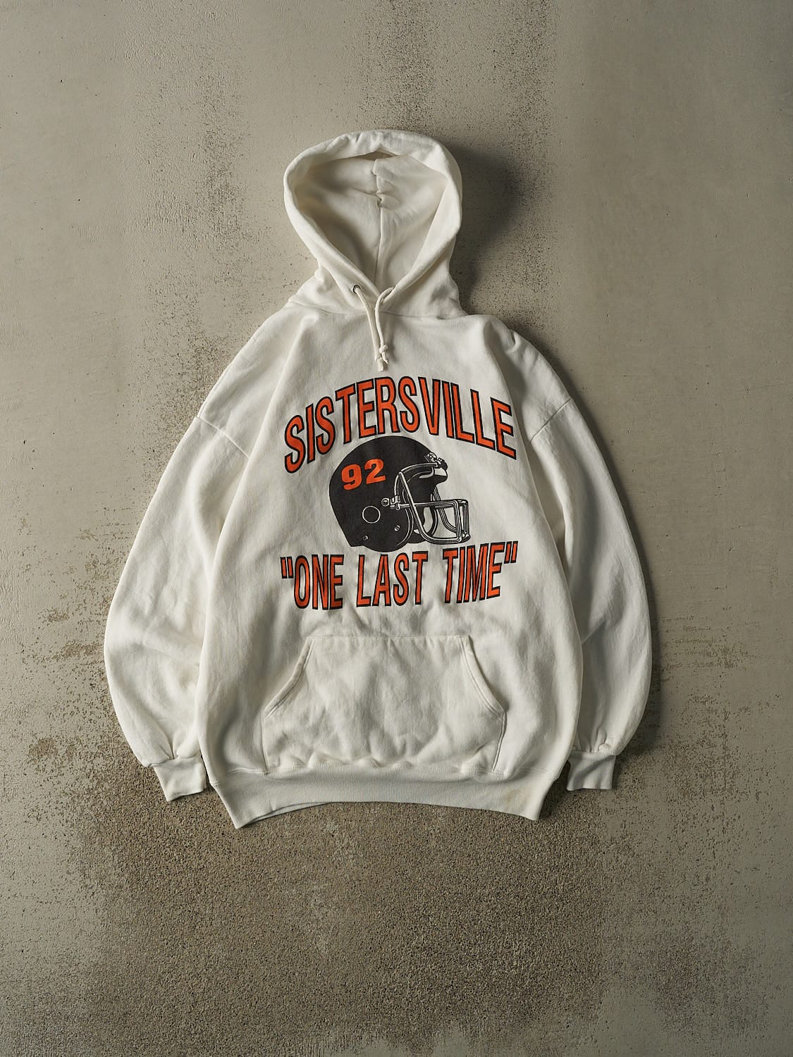 Vintage 92' White Sistersville "One Last Time" Hoodie (XL/XXL)