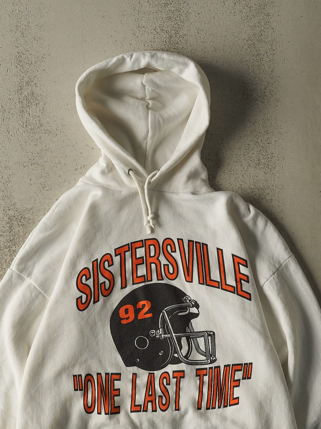 Vintage 92' White Sistersville "One Last Time" Hoodie (XL/XXL)