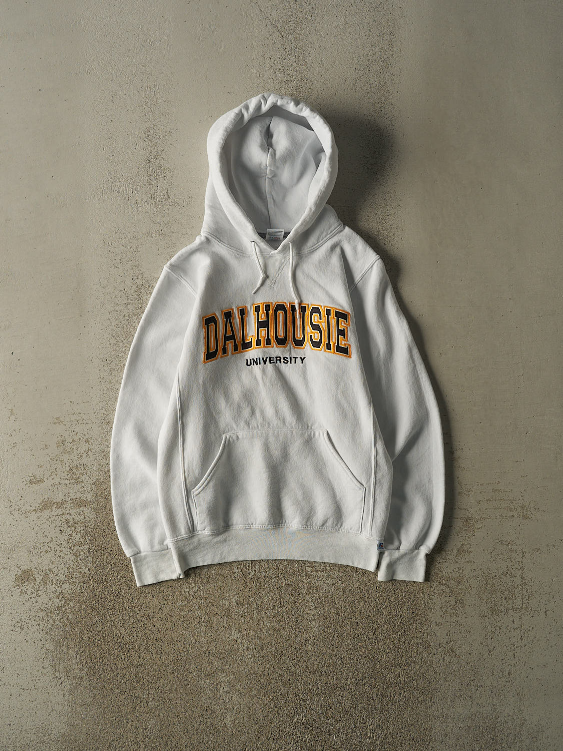 Vintage Y2K White Dalhousie University Hoodie (S/M)