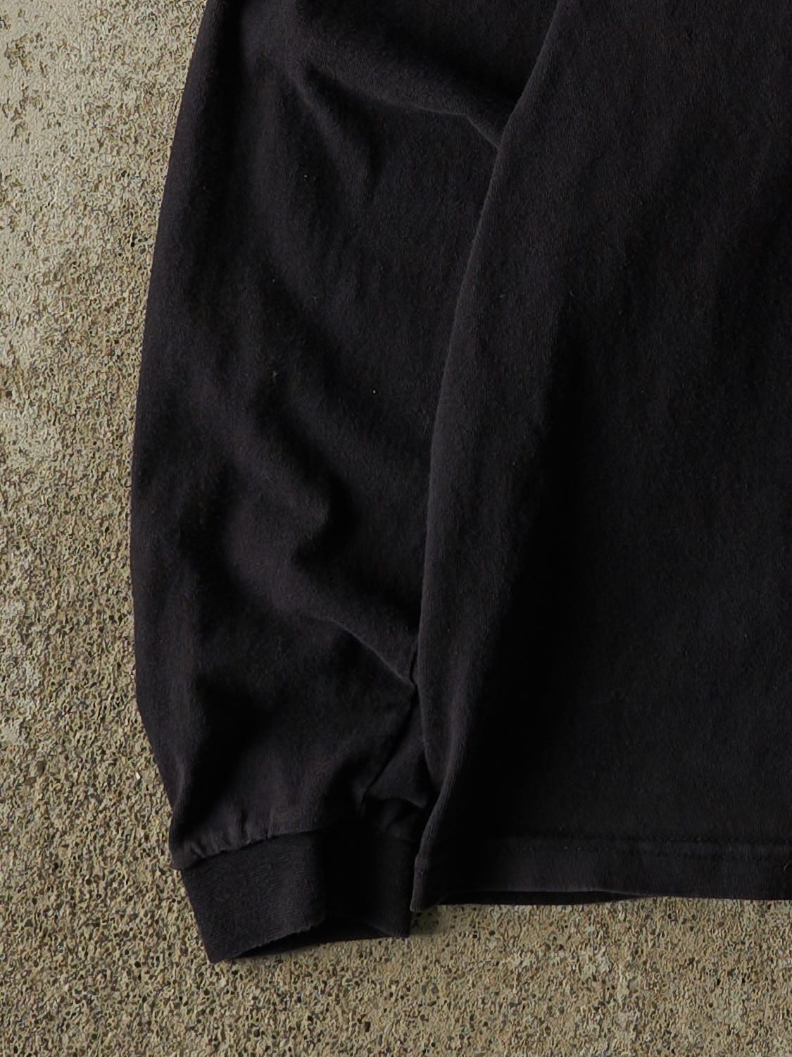Vintage Y2K Black Nike Middle Swoosh Long Sleeve (S/M)