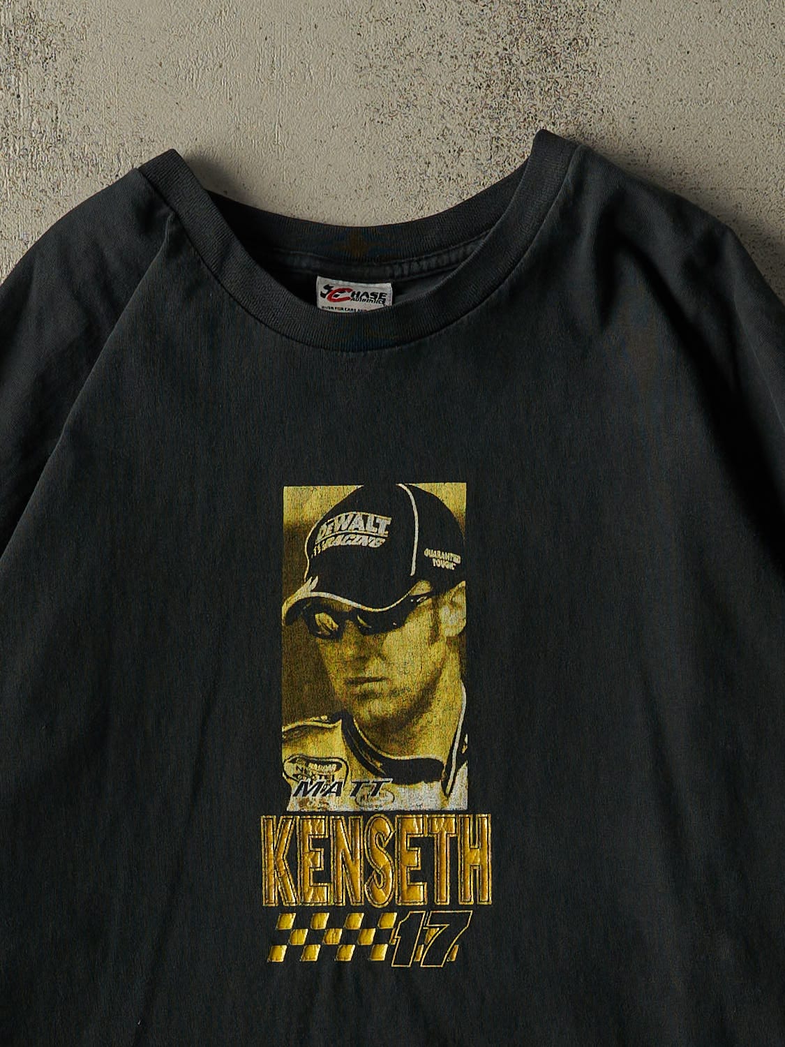 Vintage 04' Faded Black Nascar Matt Kenseth Long Sleeve (XL/XXL)