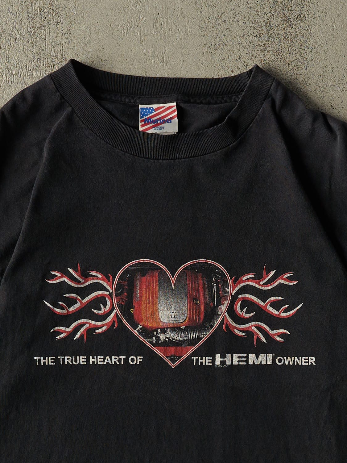 Vintage 05' Faded Black Dodge Hemi Tee (L/XL)