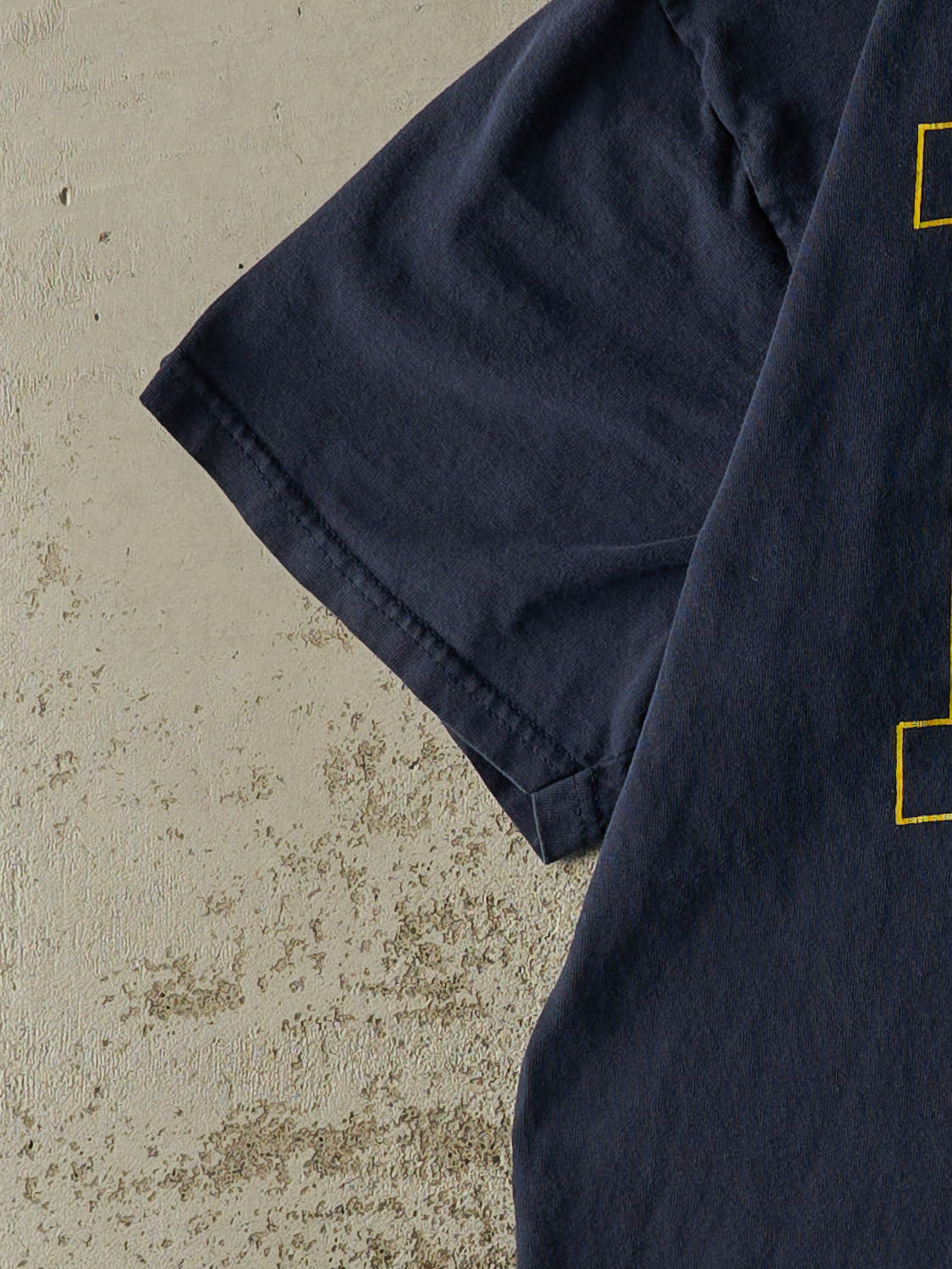 Vintage Y2K Navy Blue University of Michigan "Bo Schembechler" Tee (L/XL)