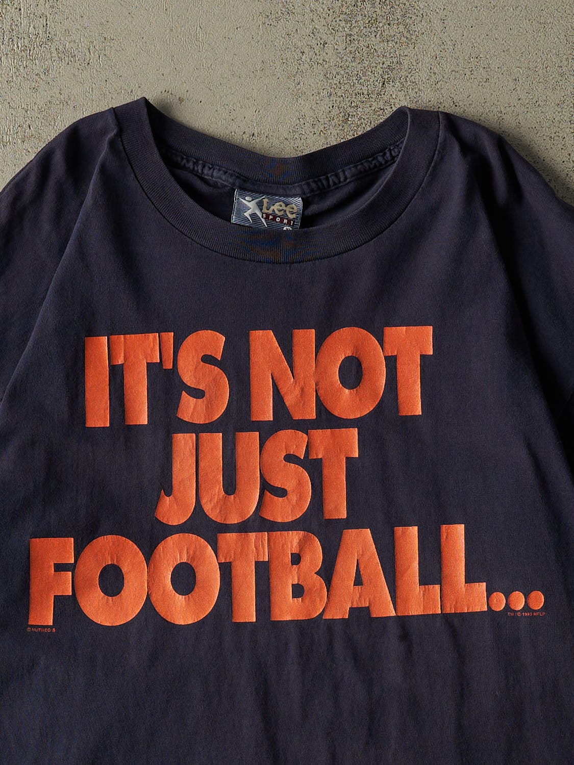 Vintage 95' Navy Blue Chicago Bears "It's Not Just Football" Tee (XL)