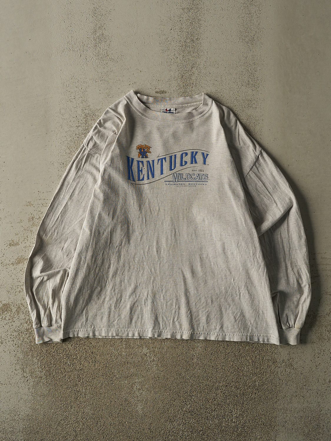 Vintage 90s Heather Grey University of Kentucky Wildcats Long Sleeve (L/XL)