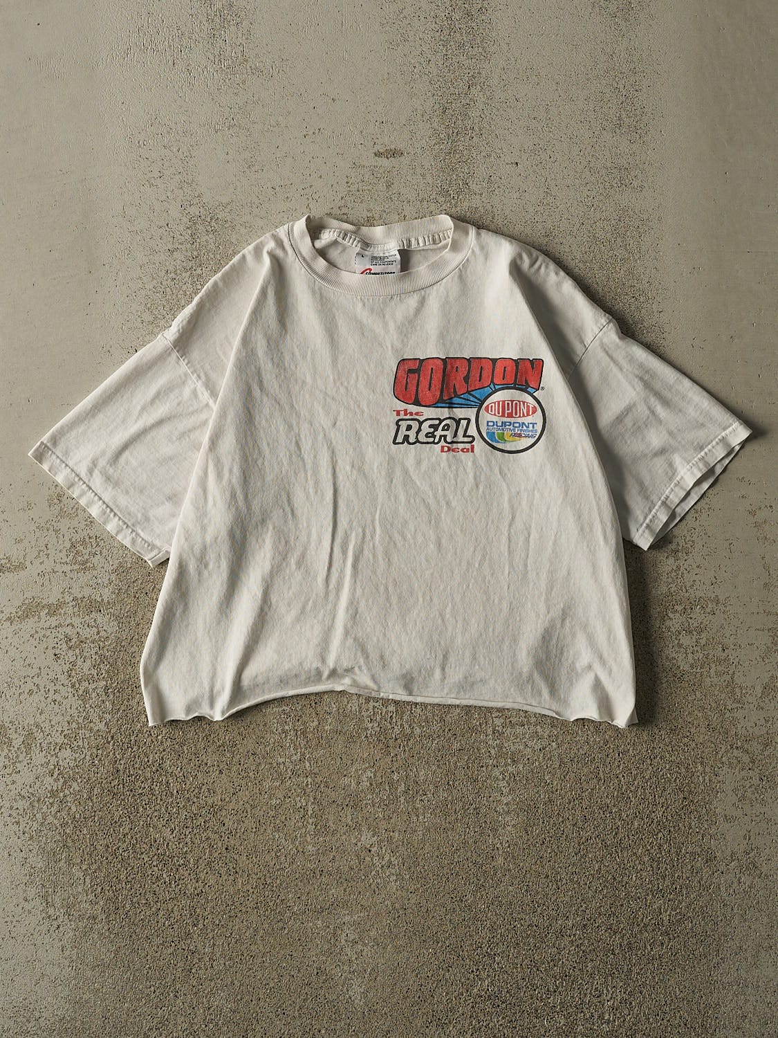 Vintage 98' White Jeff Gordon Nascar Cropped Tee (XS/S)