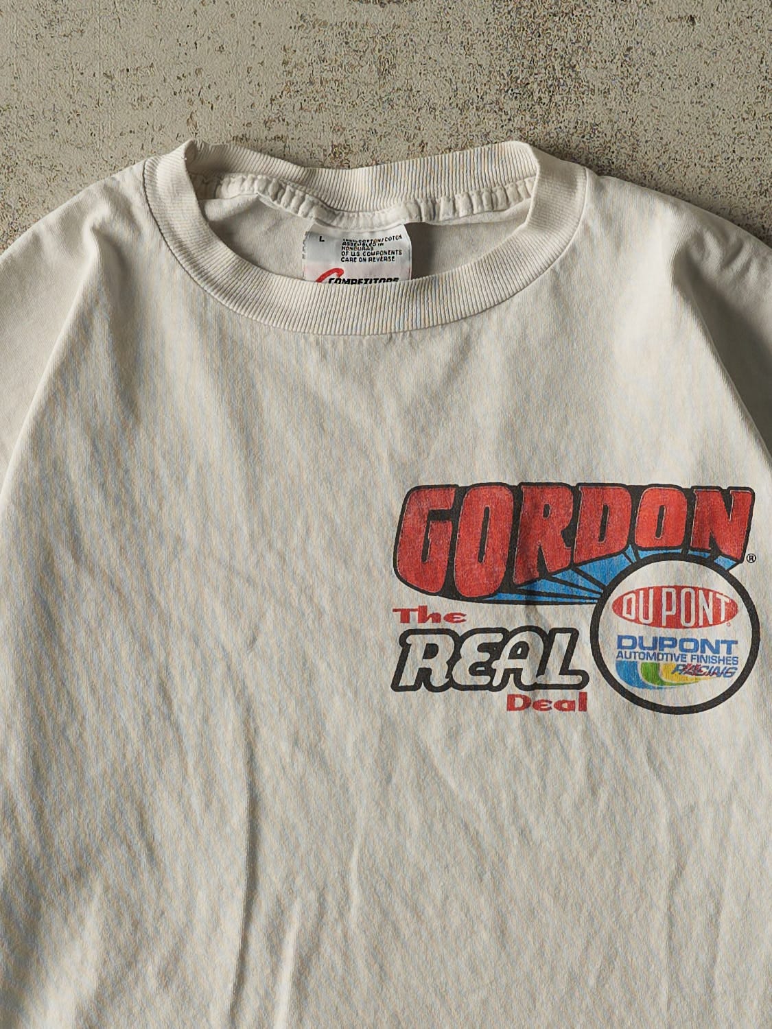 Vintage 98' White Jeff Gordon Nascar Cropped Tee (XS/S)