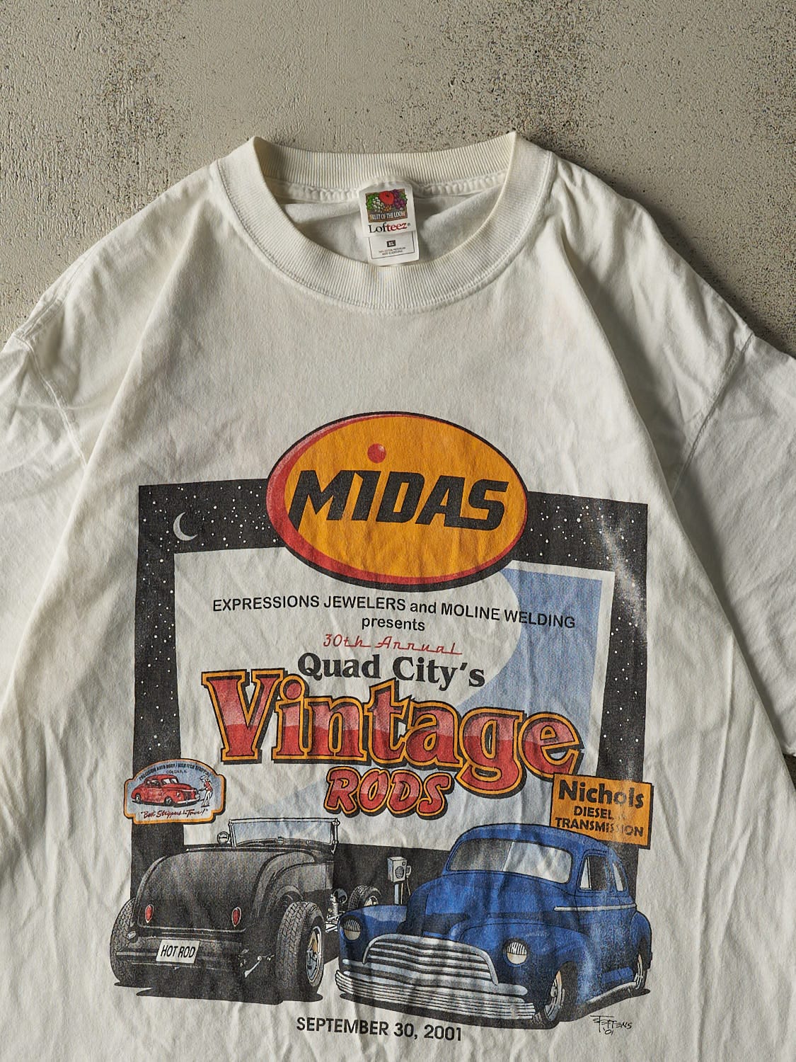 Vintage 01' White Midas Vintage Rods Tee (XL/XXL)
