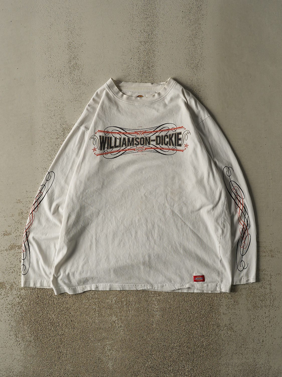 Vintage Y2K White Dickies Long Sleeve (XL)
