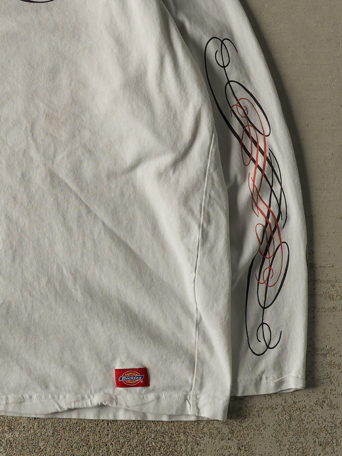 Vintage Y2K White Dickies Long Sleeve (XL)