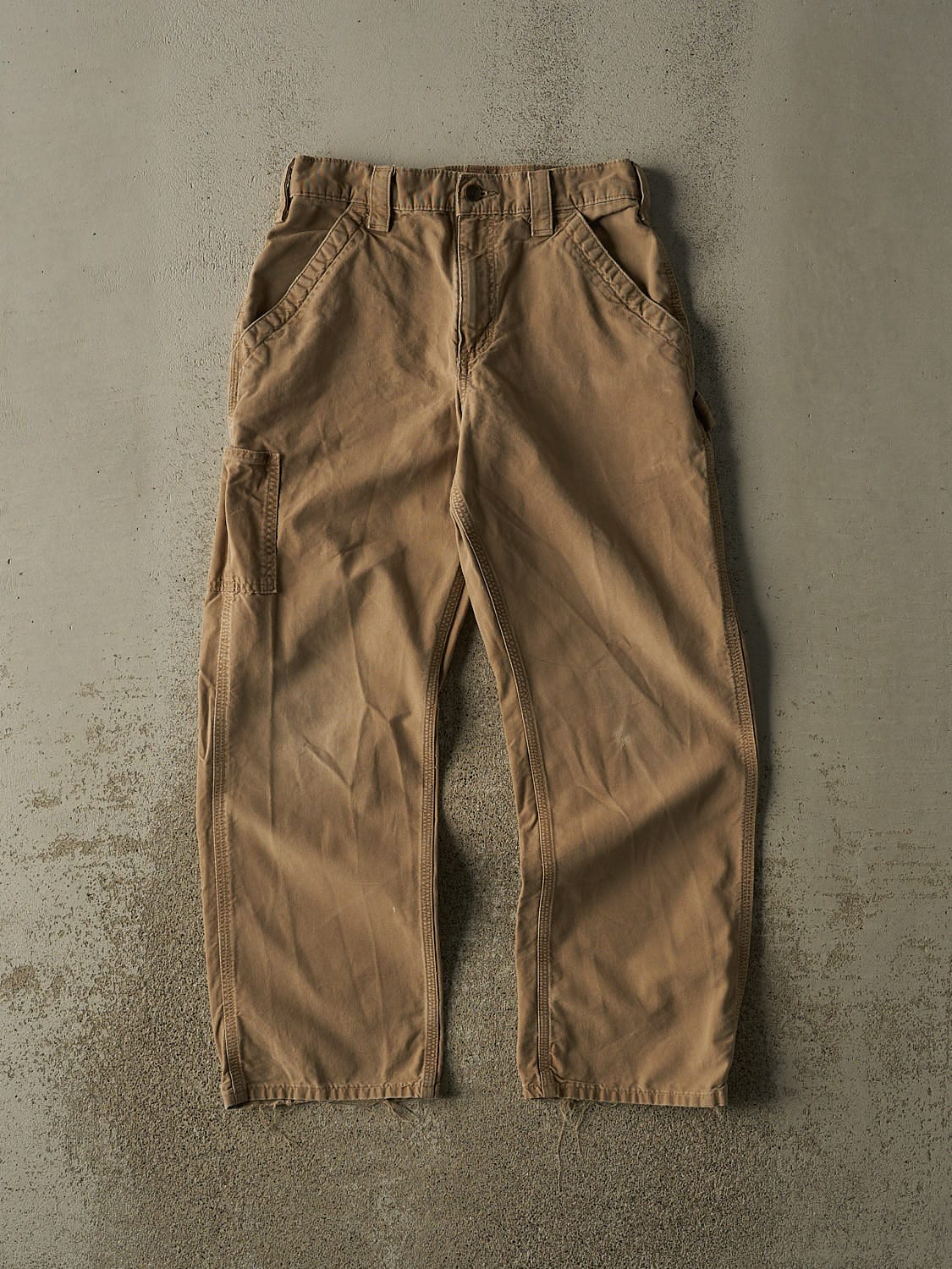 Vintage 90s Beige Carhartt Carpenter Pants (28x28.5)