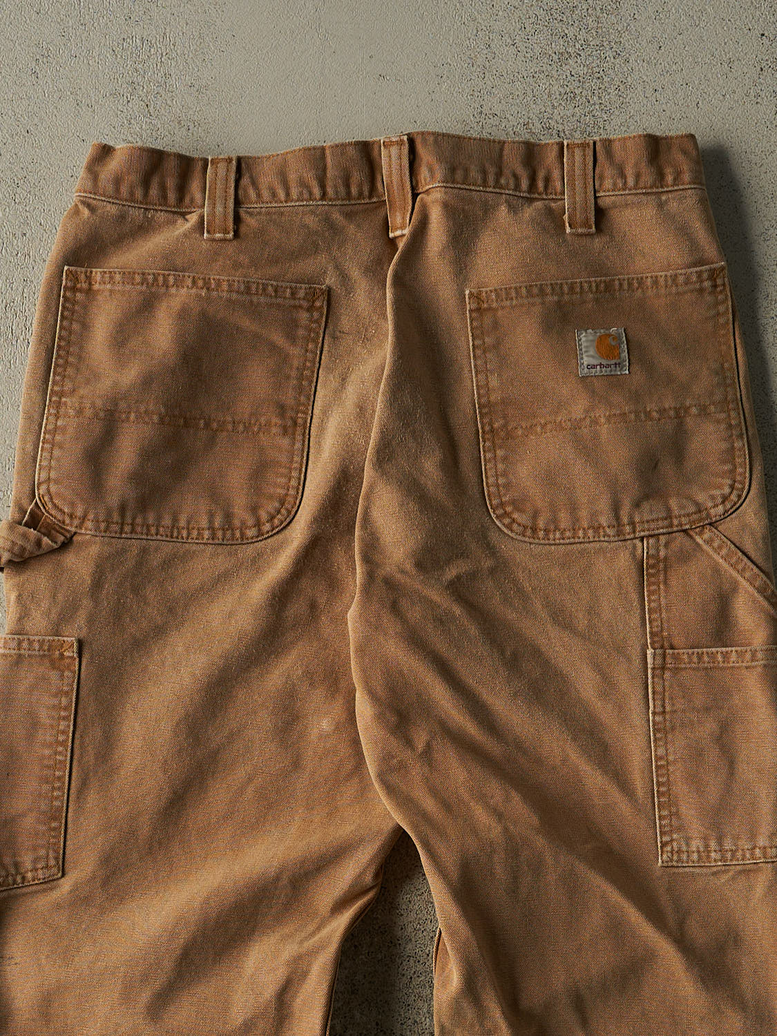 Vintage Y2K Beige Carhartt Double Knee Carpenter Pants (31x29)