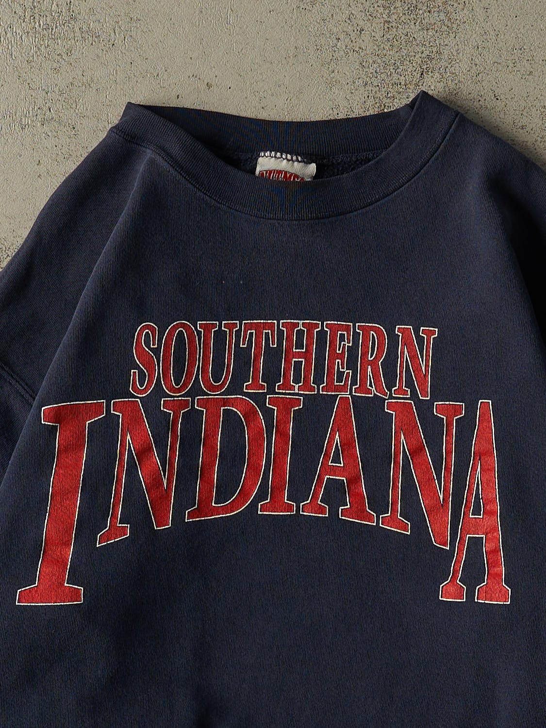 Vintage 90s Navy Blue Southern Indiana University Crewneck (L)