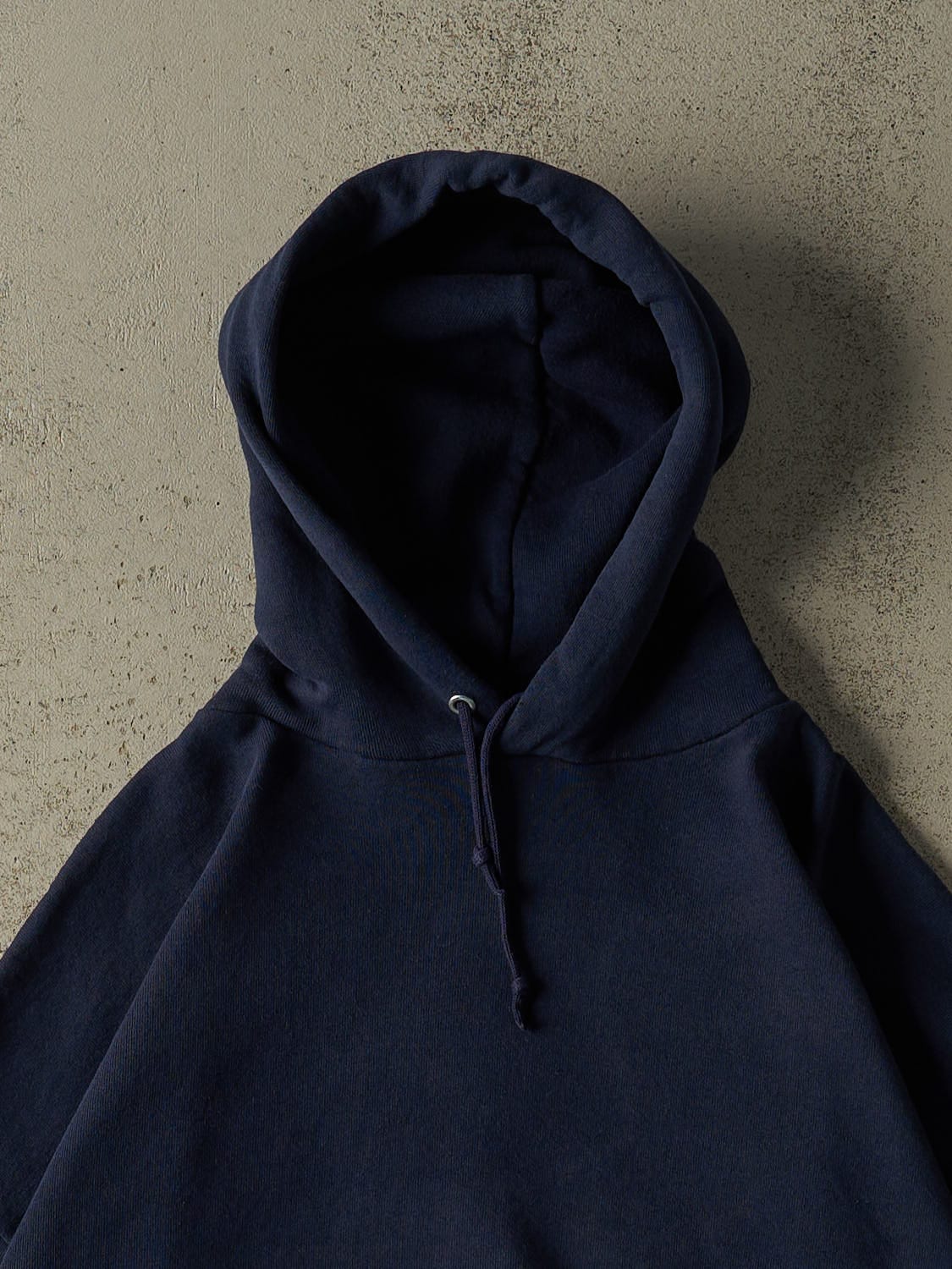 Vintage 90s Navy Blue Blank Hoodie (XXL)