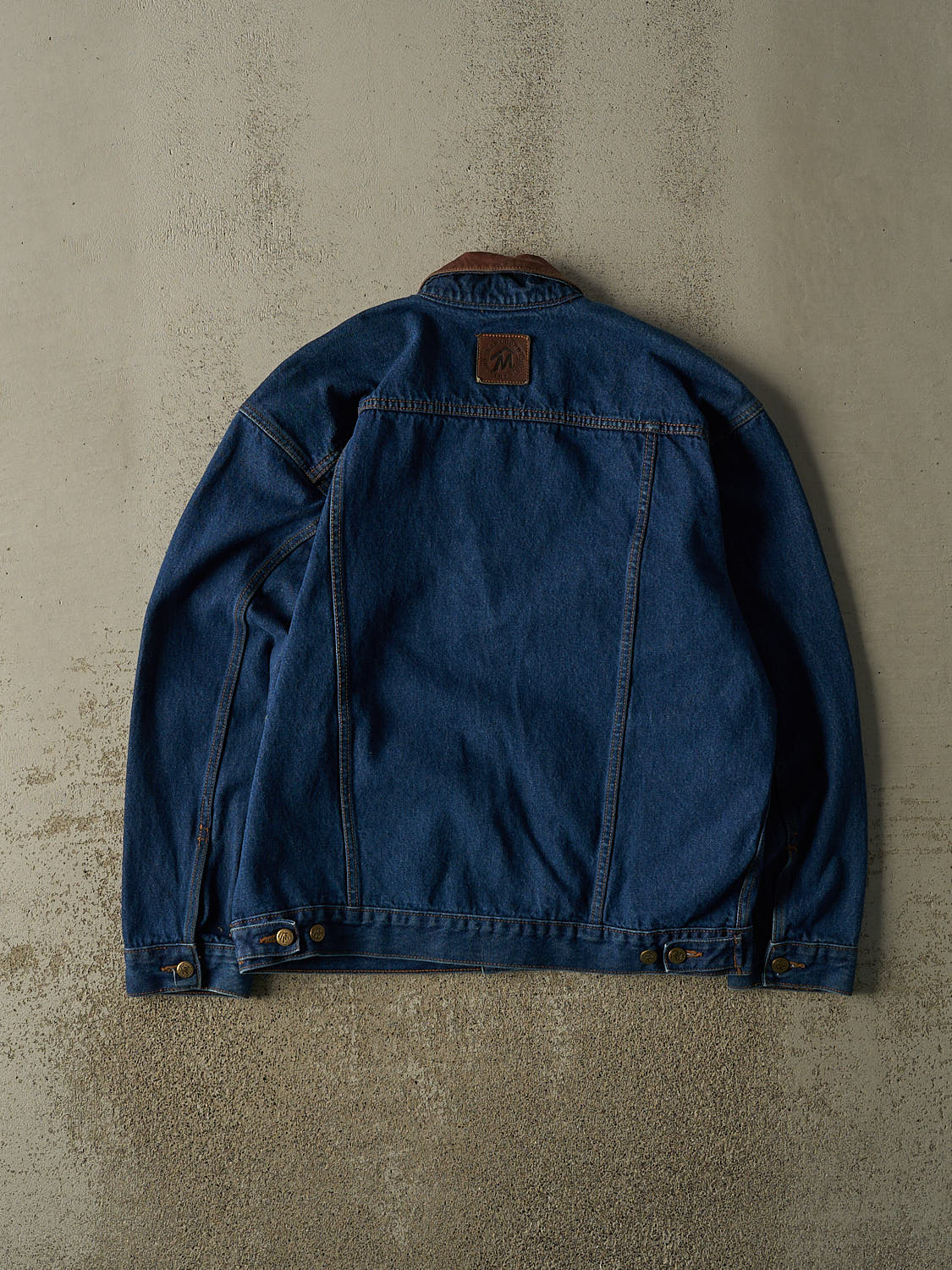 Vintage 90s Dark Wash Marlboro Denim Jacket (L/XL)