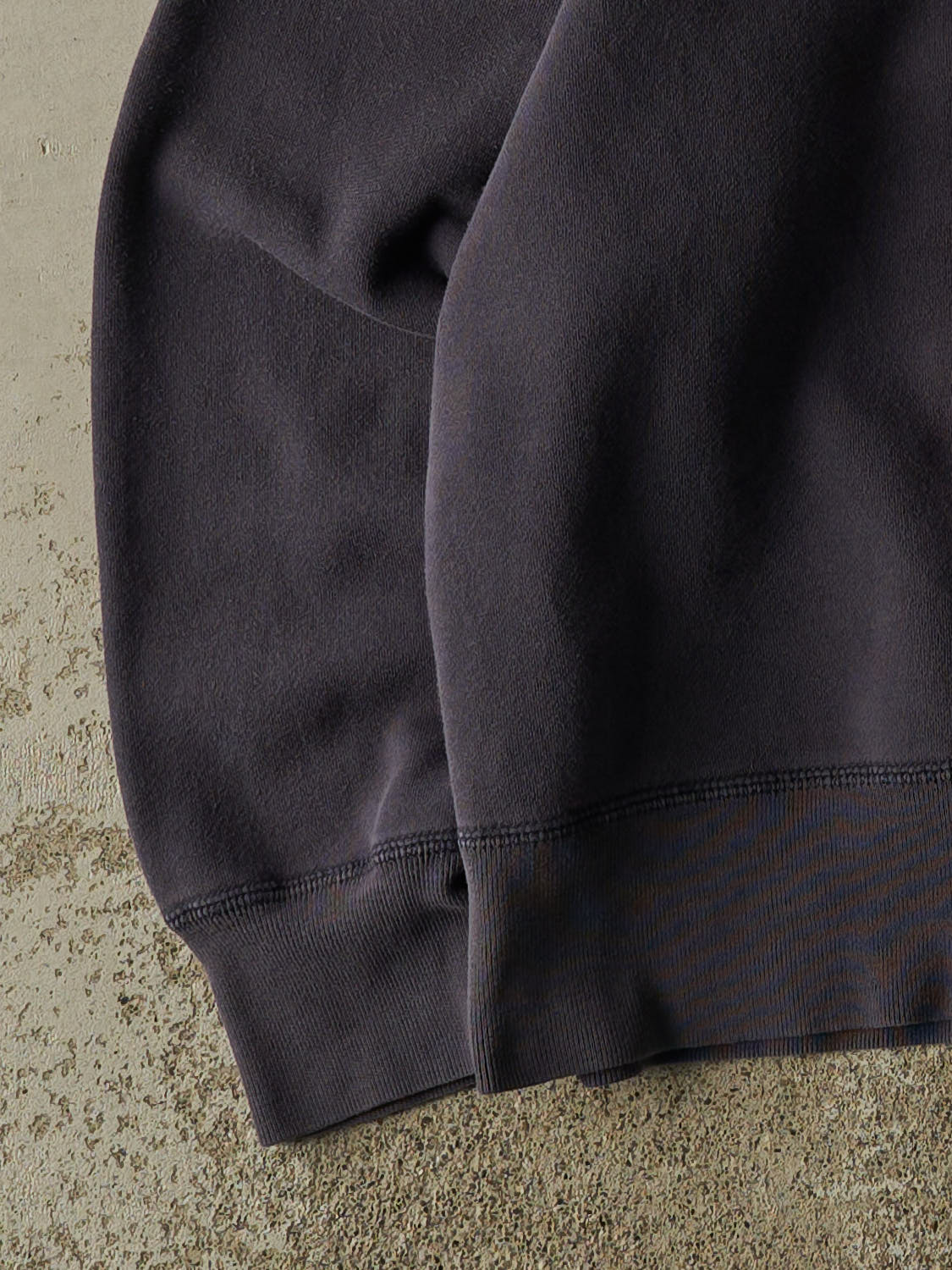 Vintage Y2K Sun Faded Navy Roots Embroidered Quarter Zip Sweater (S/M)