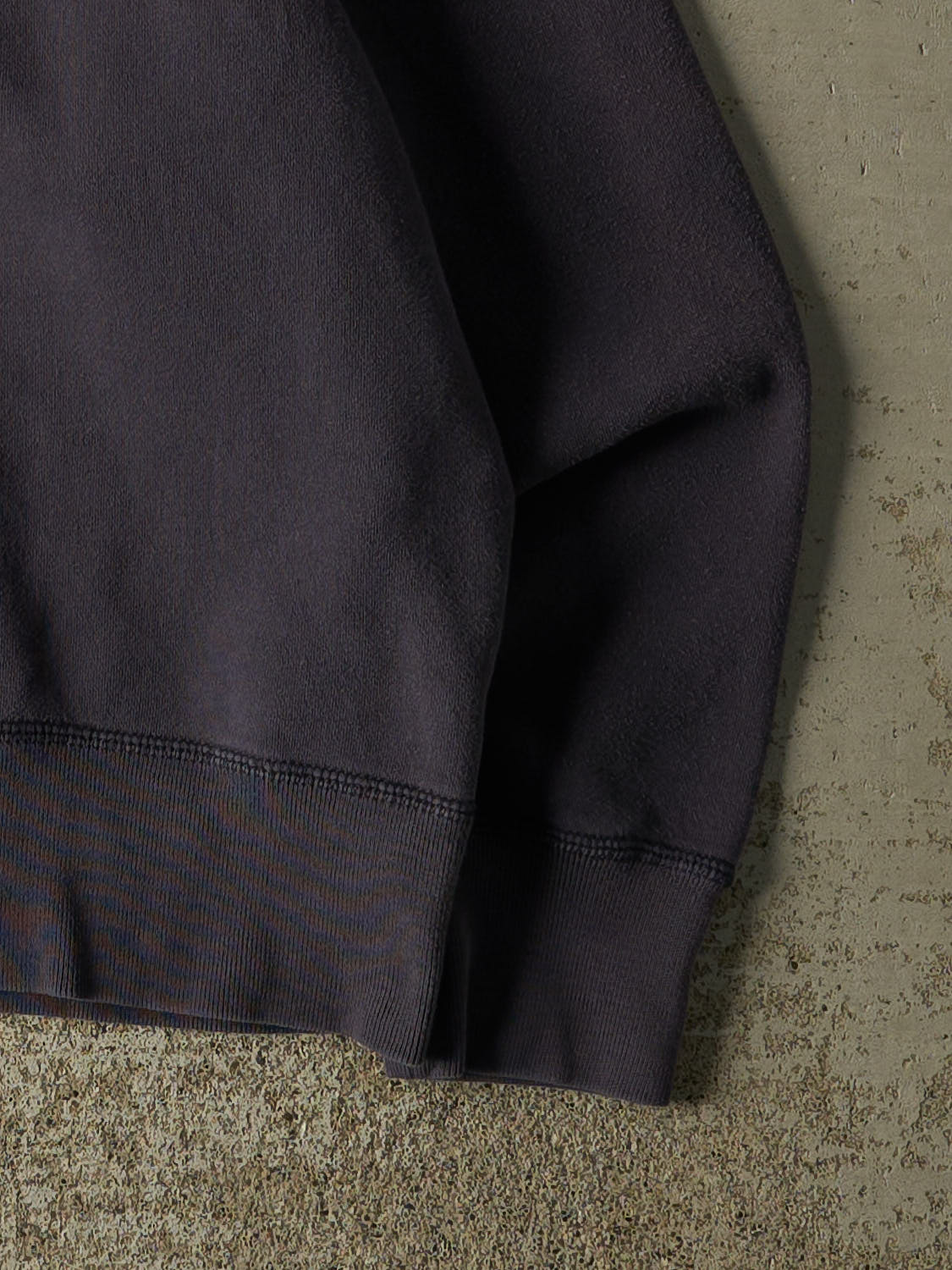 Vintage Y2K Sun Faded Navy Roots Embroidered Quarter Zip Sweater (S/M)