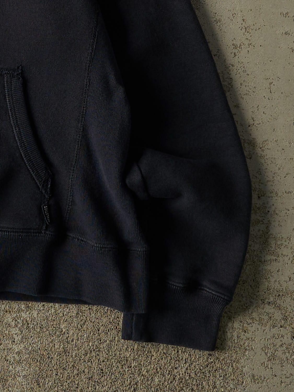 Vintage Y2K Navy Blue Roots Embroidered Zip Up Sweater (XXS/XS)