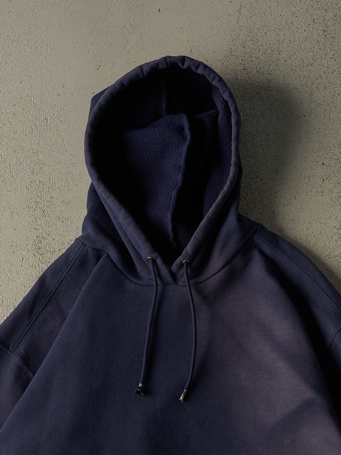Vintage 90s Sun Faded Navy Carhartt Embroidered Hoodie (XXXL)