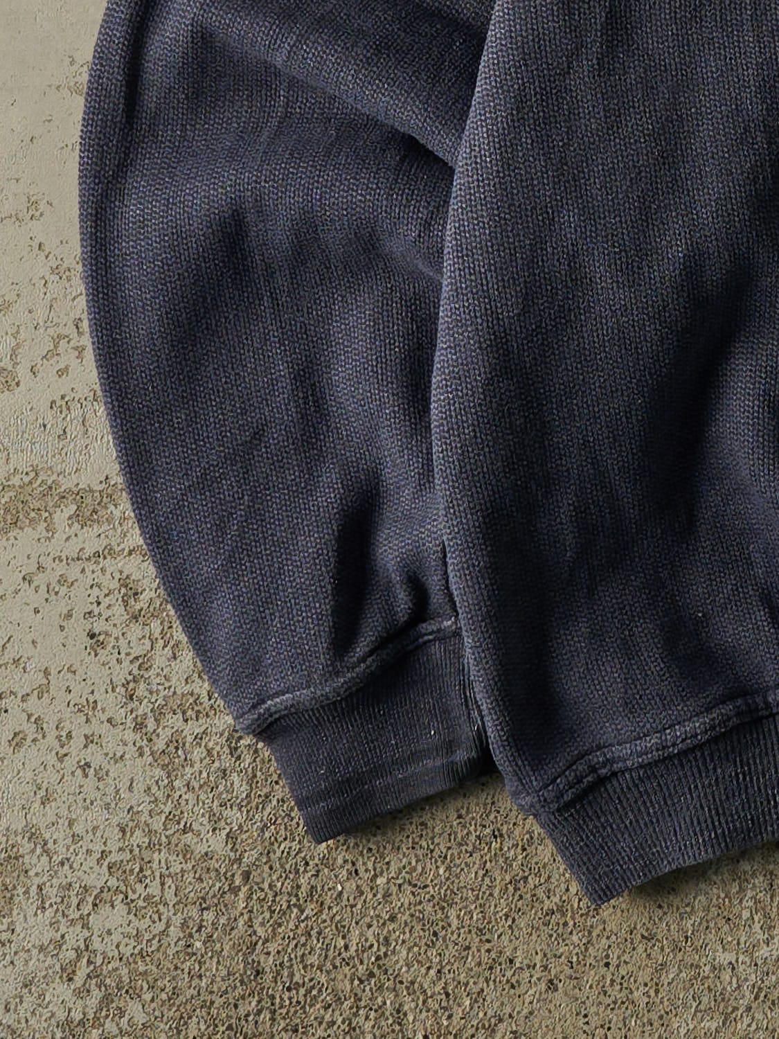 Vintage 90s Navy Blue Marquette University Textured Crewneck (L)