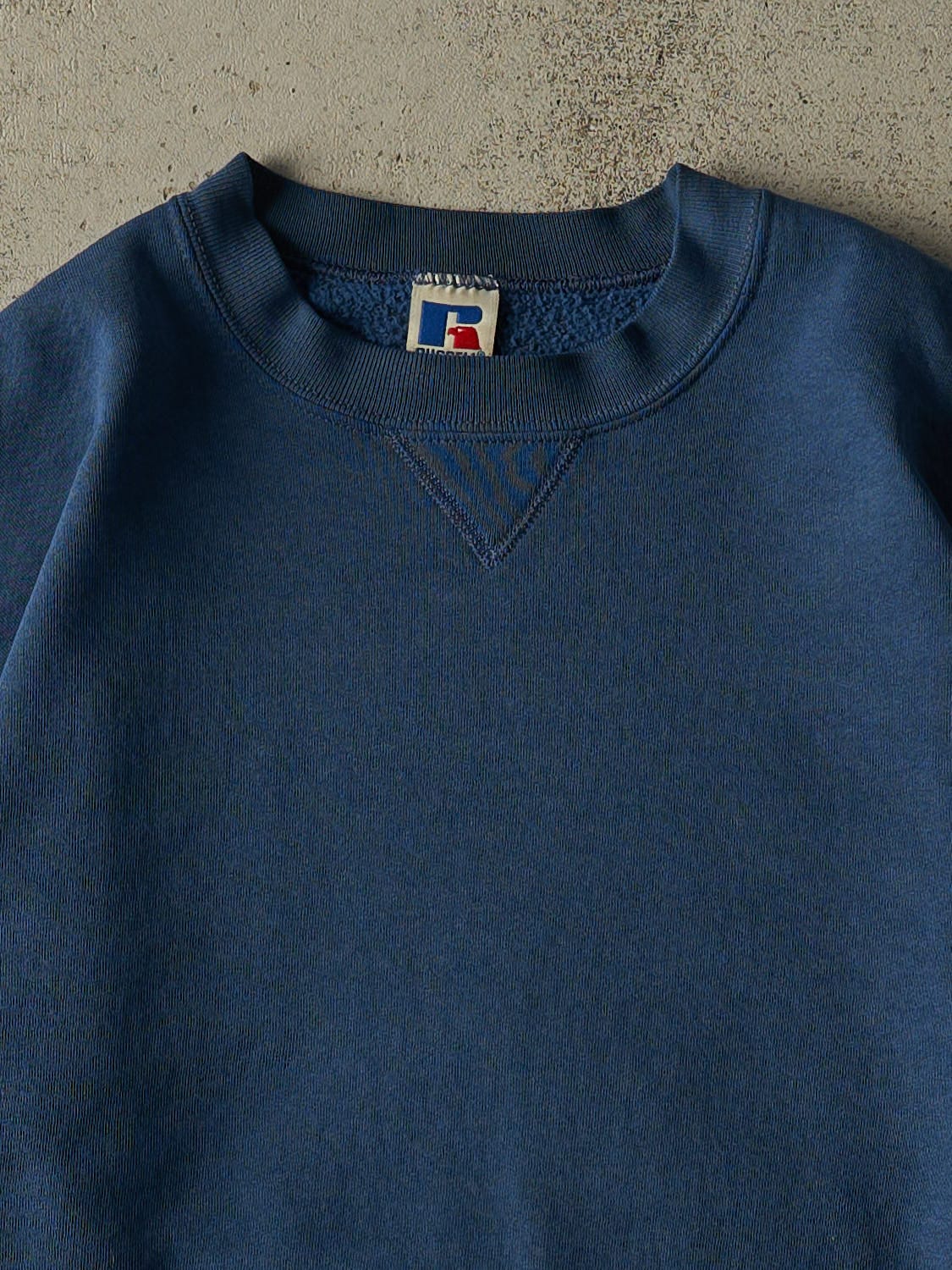 Vintage 90s Blue Russell Athletic Blank Crewneck (L/XL)