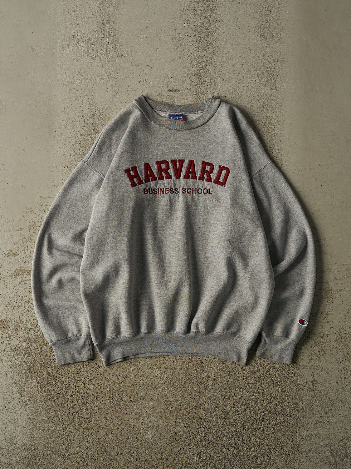 Vintage 90s Grey Harvard Business School Champion Crewneck (M/L)
