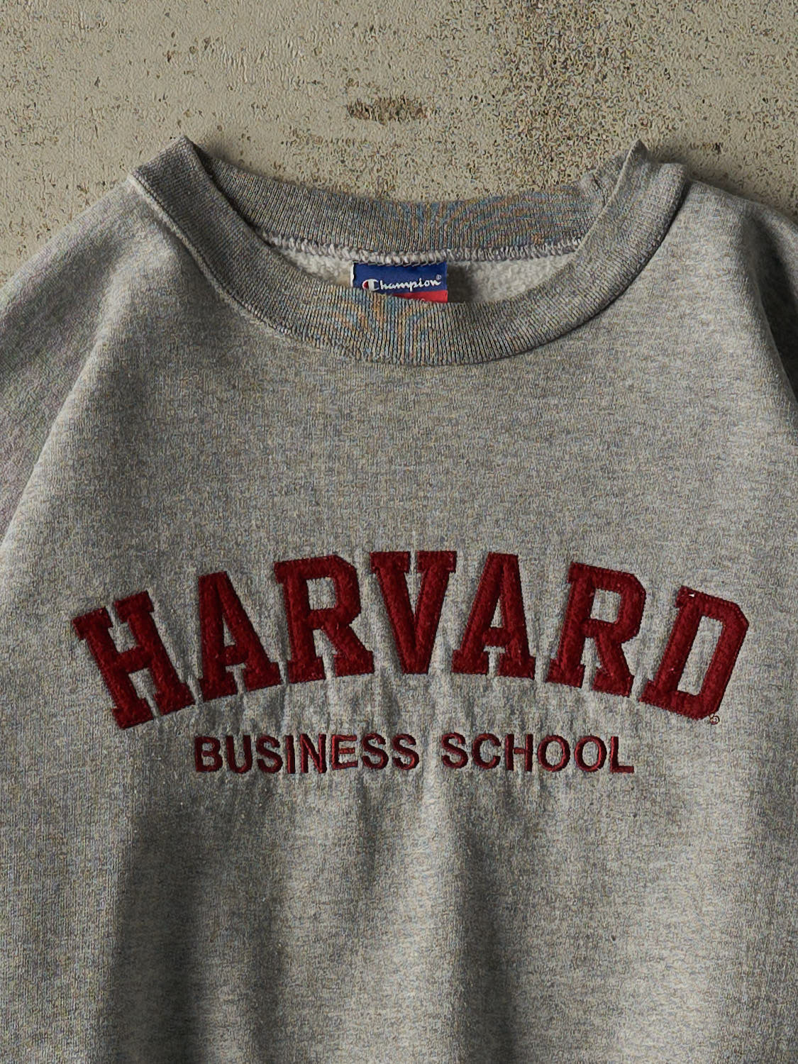 Vintage 90s Grey Harvard Business School Champion Crewneck (M/L)