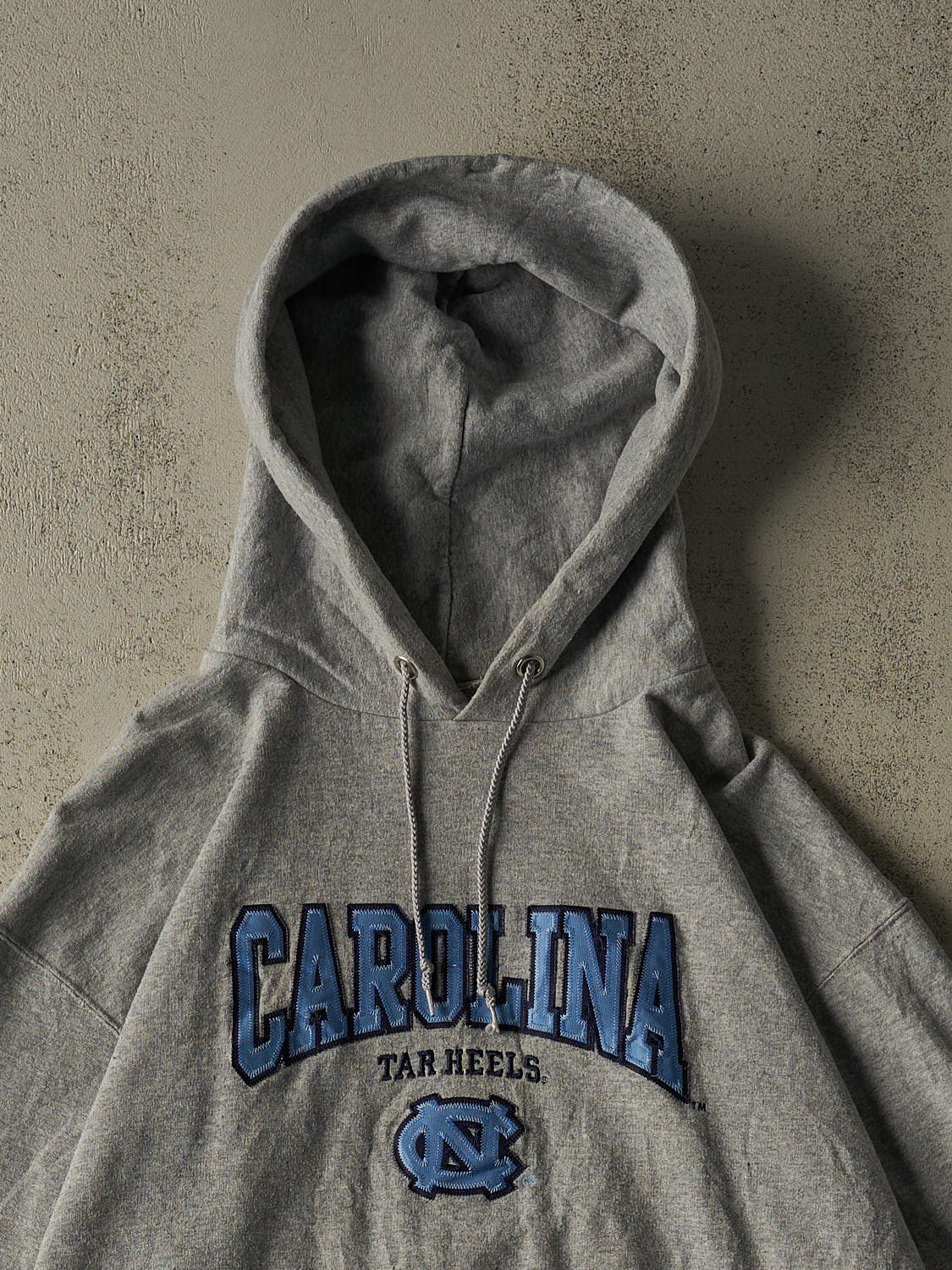 Vintage 90s Grey University of North Carolina Embroidered Hoodie (XL)