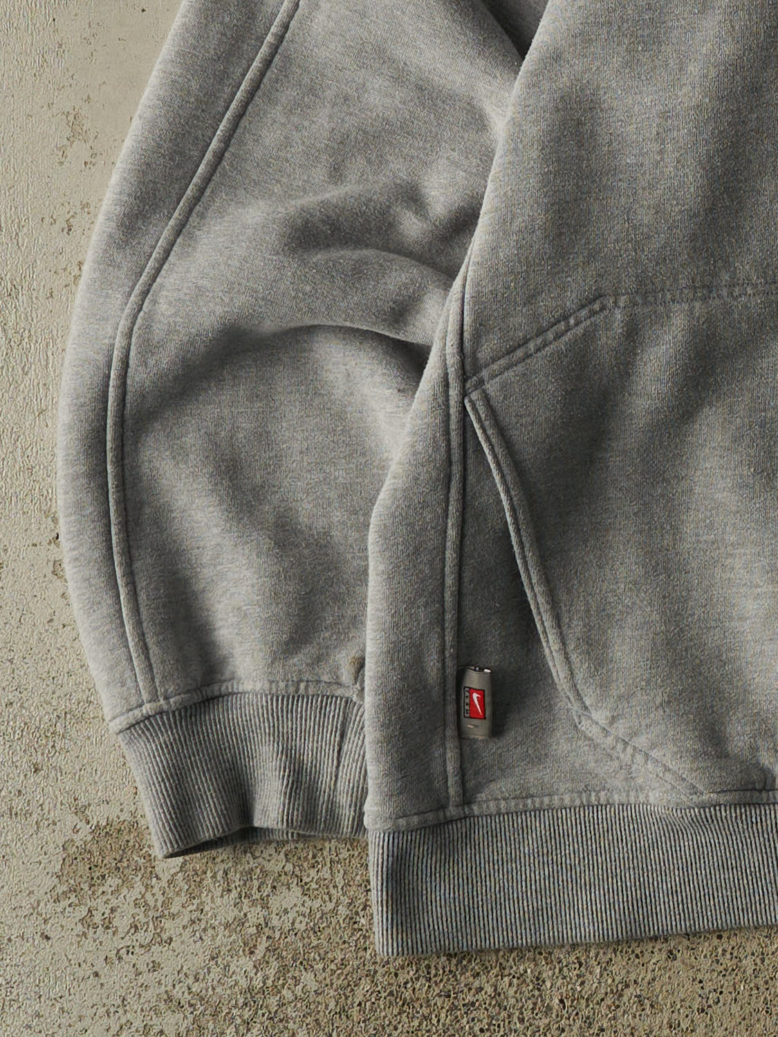 Vintage Y2K Grey Nike Middle Swoosh Brigham Young University Hoodie (XL/XXL)
