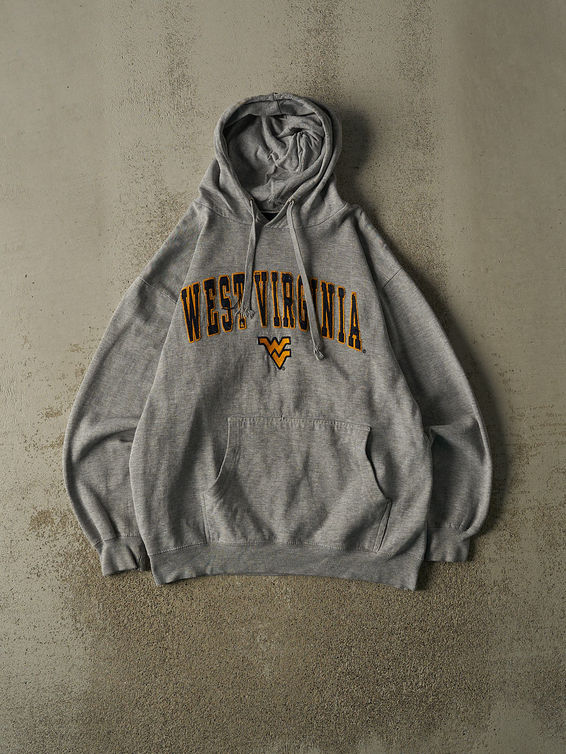 Vintage Y2K Grey West Virginia University Hoodie (L)