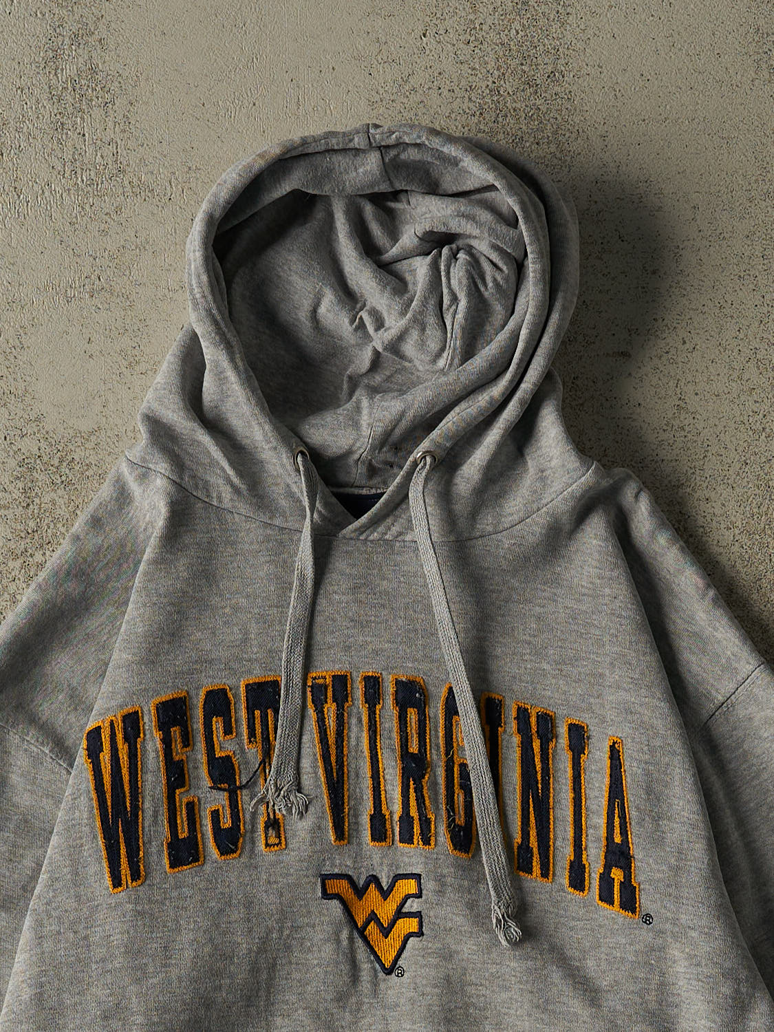 Vintage Y2K Grey West Virginia University Hoodie (L)