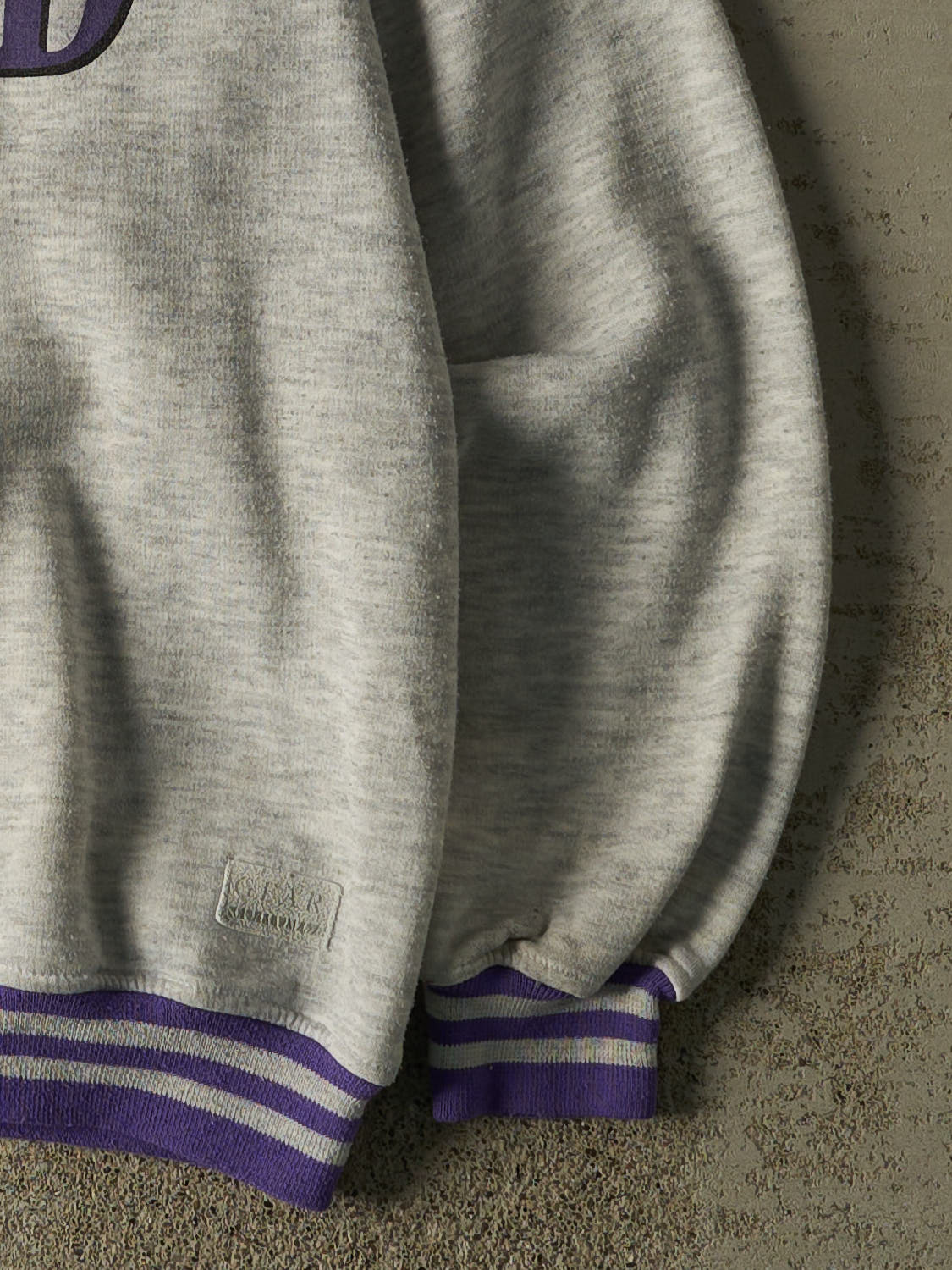 Vintage 80s Heather Grey University of Portland Double Neck Crewneck (L)