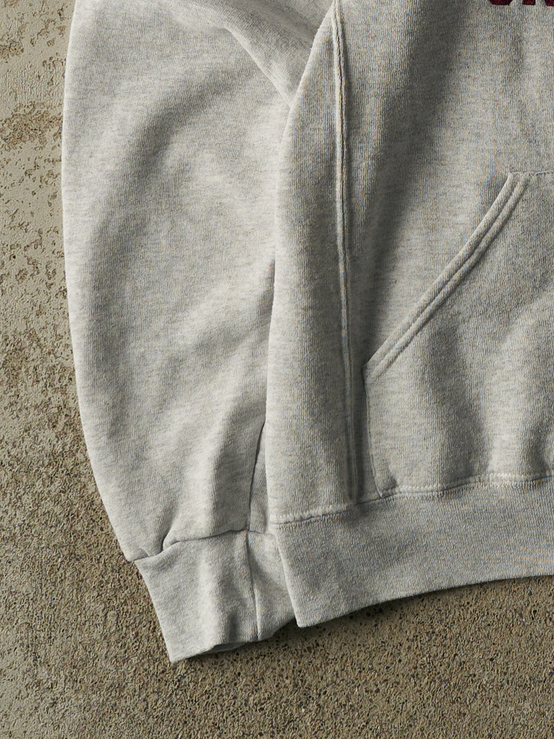Vintage Y2K Heather Grey Russell Athletic Harvard University Embroidered Hoodie (S/M)