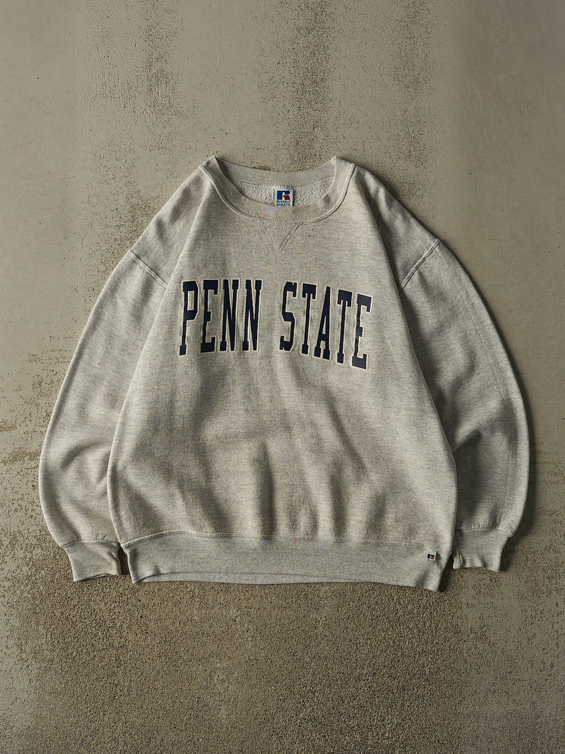 Vintage 90s Heather Grey Russell Athletic Penn State University Crewneck (XL/XXL)