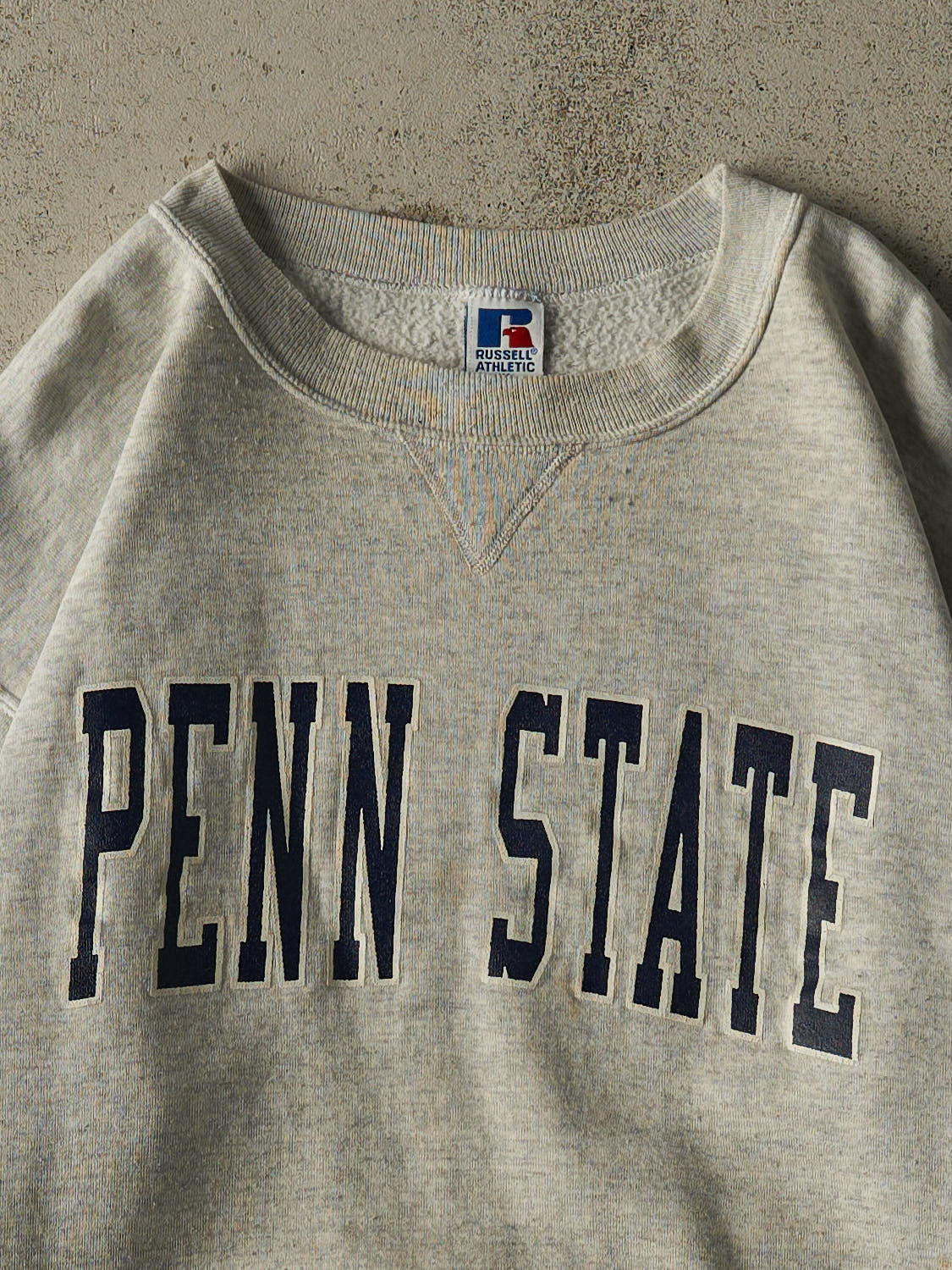 Vintage 90s Heather Grey Russell Athletic Penn State University Crewneck (XL/XXL)