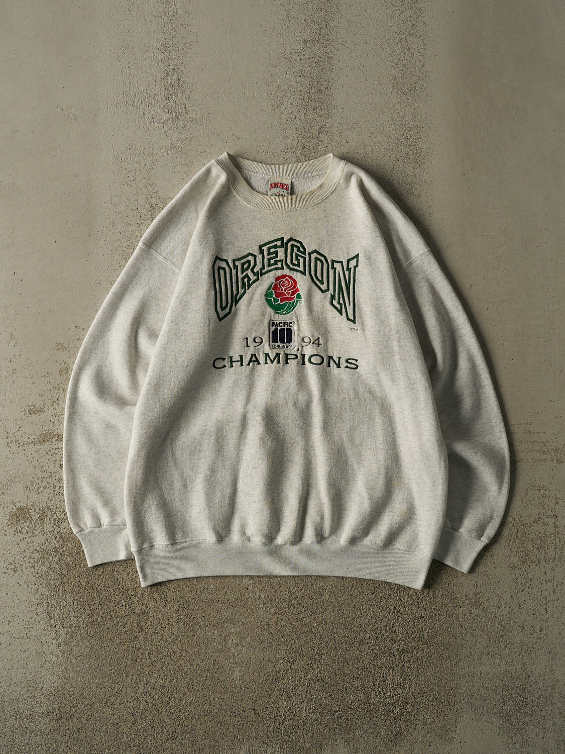 Vintage 94' Heather Grey University of Oregon Rose Bowl Conference Champions Crewneck (XL/XXL)