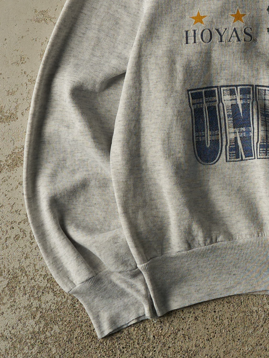 Vintage 93' Heather Grey Georgetown University  Crewneck (S)