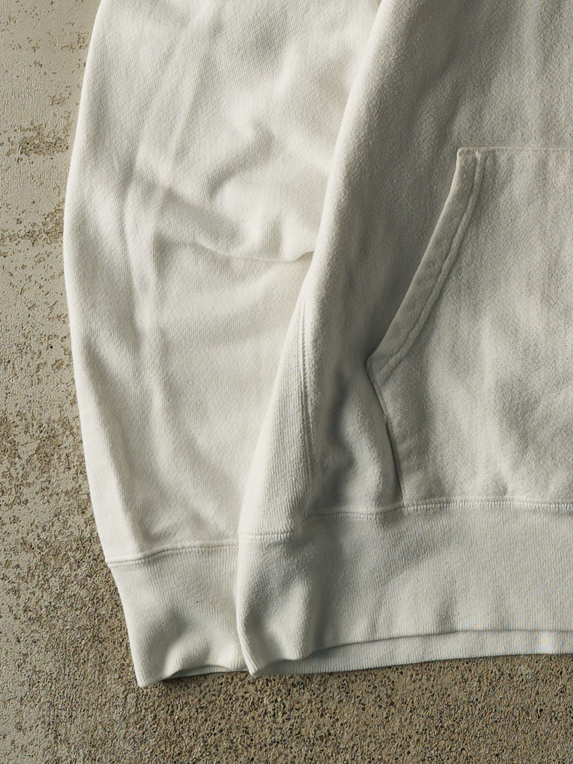 Vintage Y2K White Champion Reverse Weave Harvard University Chenille Embroidered Hoodie (L)