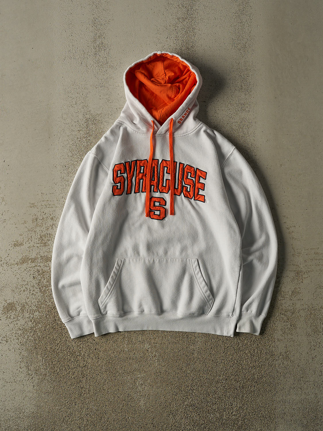 Vintage Y2K White Syracuse University  Hoodie (S/M)