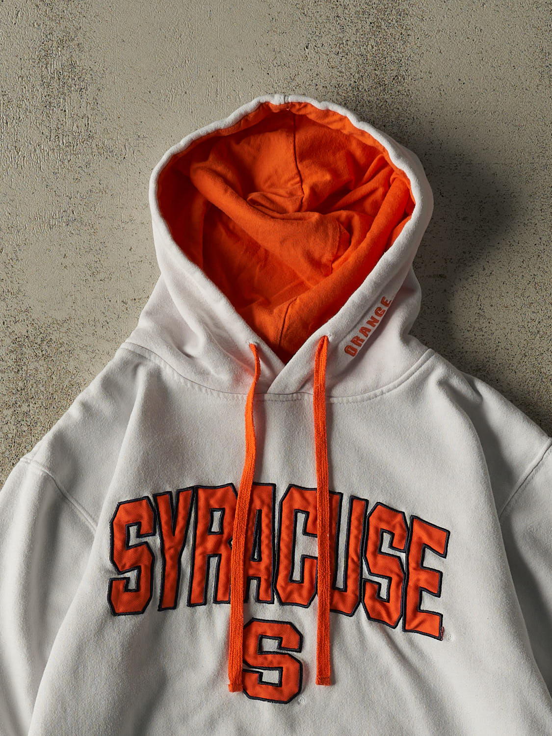Vintage Y2K White Syracuse University  Hoodie (S/M)