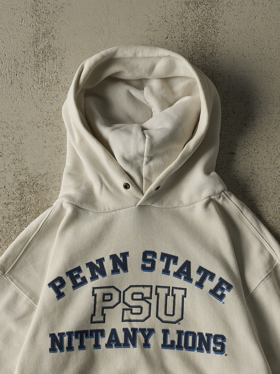 Vintage 90s Beige Penn State University  Hoodie (S)