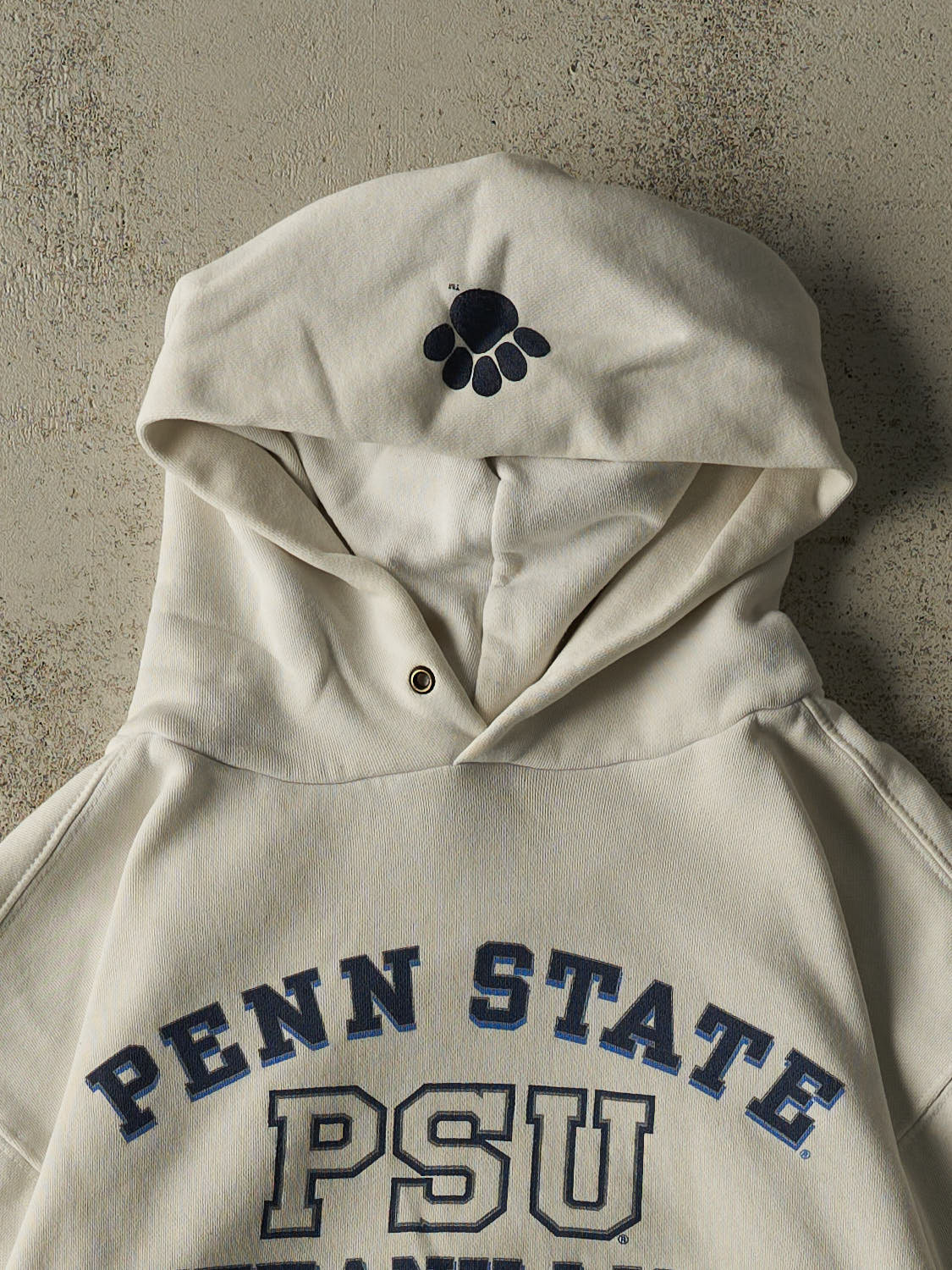 Vintage 90s Beige Penn State University  Hoodie (S)