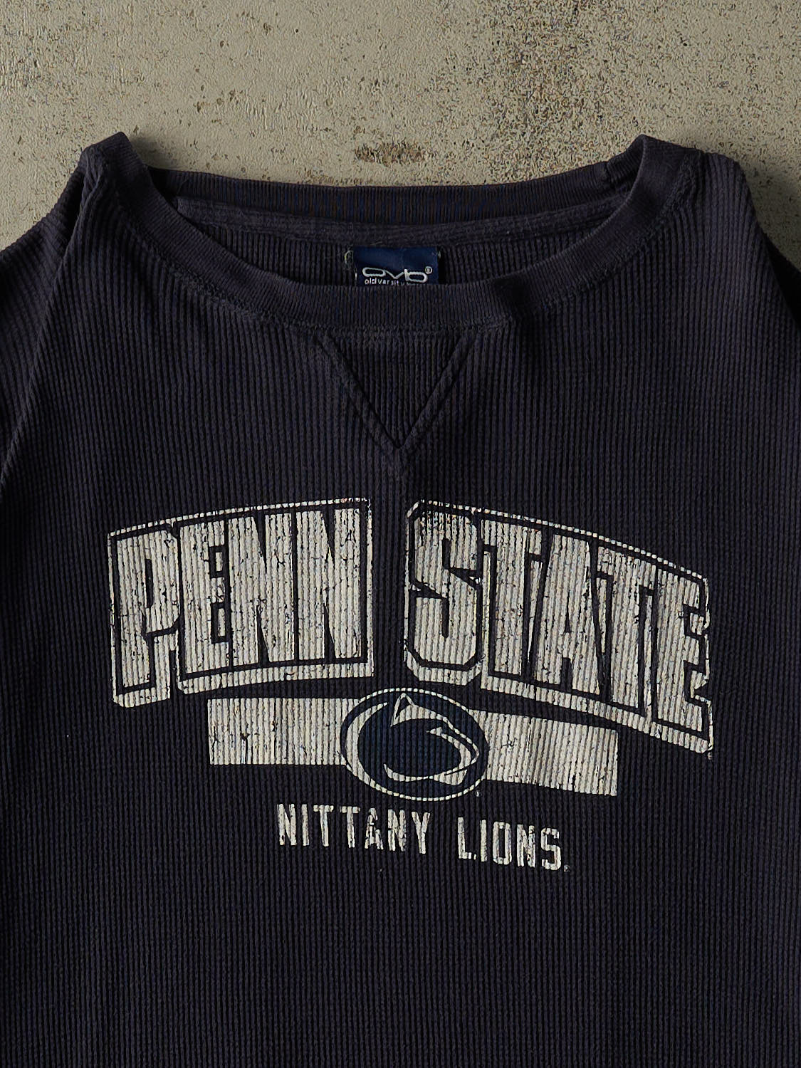 Vintage Y2K Navy Blue Penn State University Thermal  Long Sleeve (XXL)