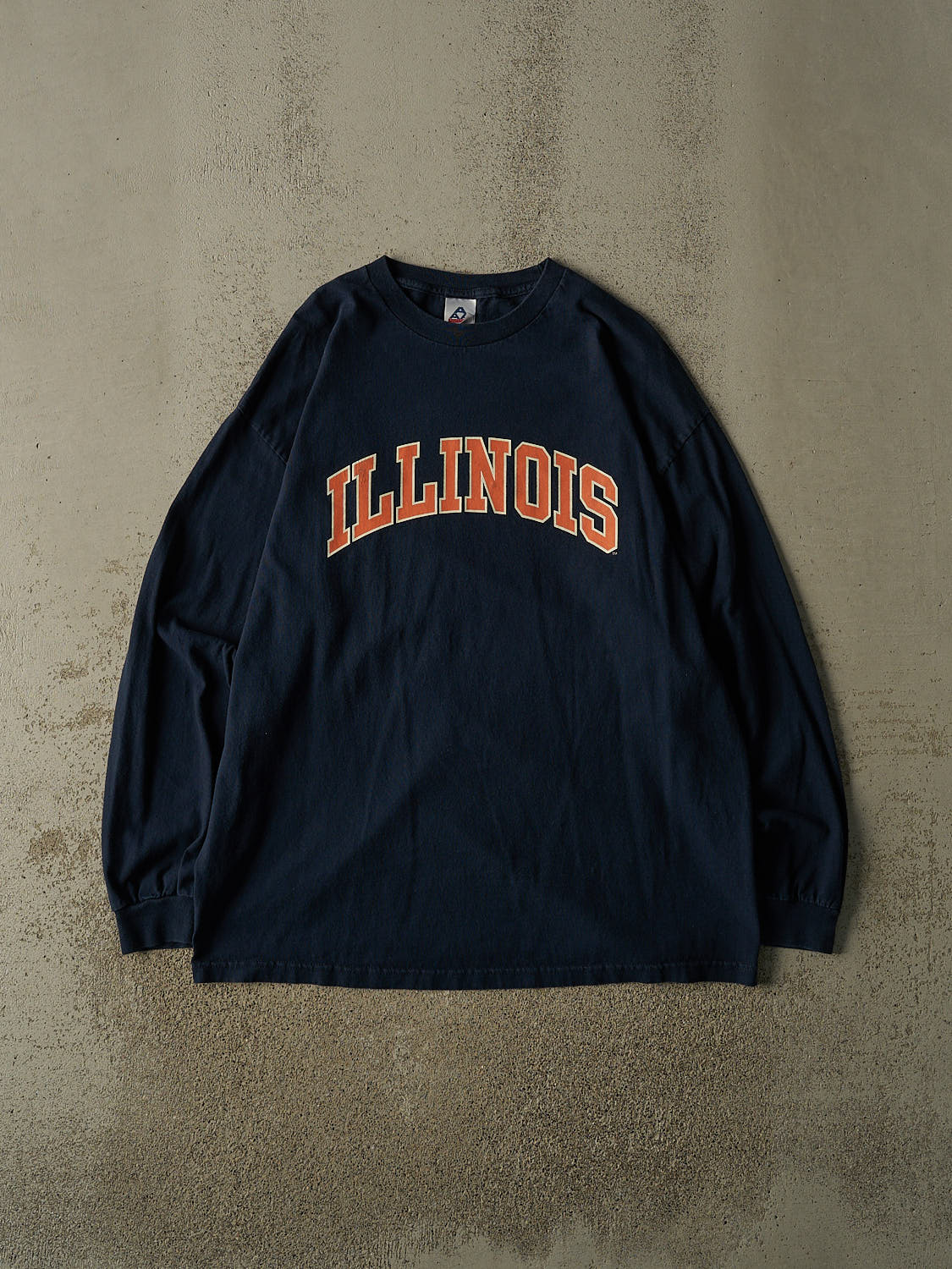 Vintage Y2K Navy Blue University of Illinois  Long Sleeve (XXL)