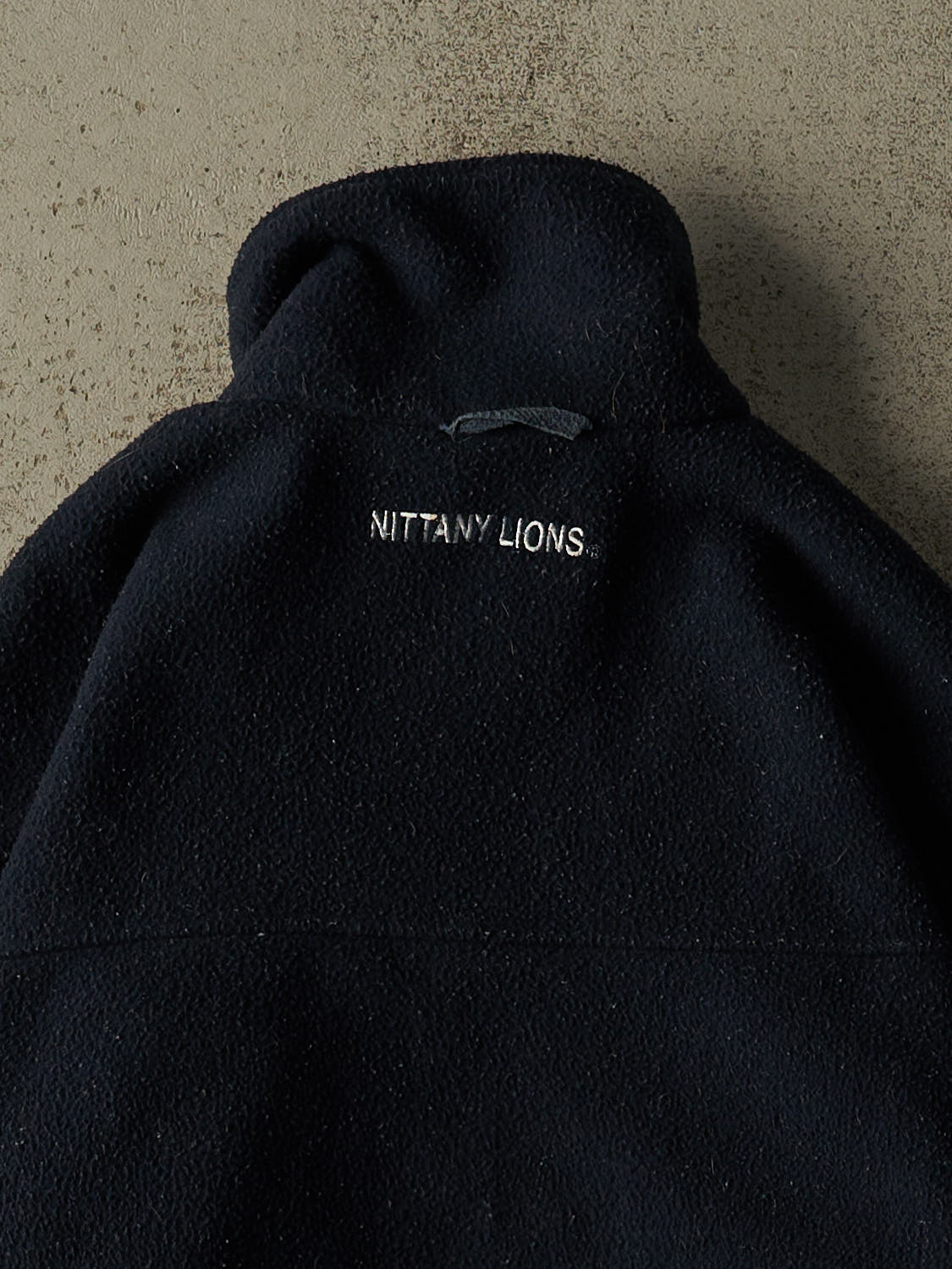 Vintage Y2K Navy Blue Penn State University Embroidered Zip Up Fleece (XL)