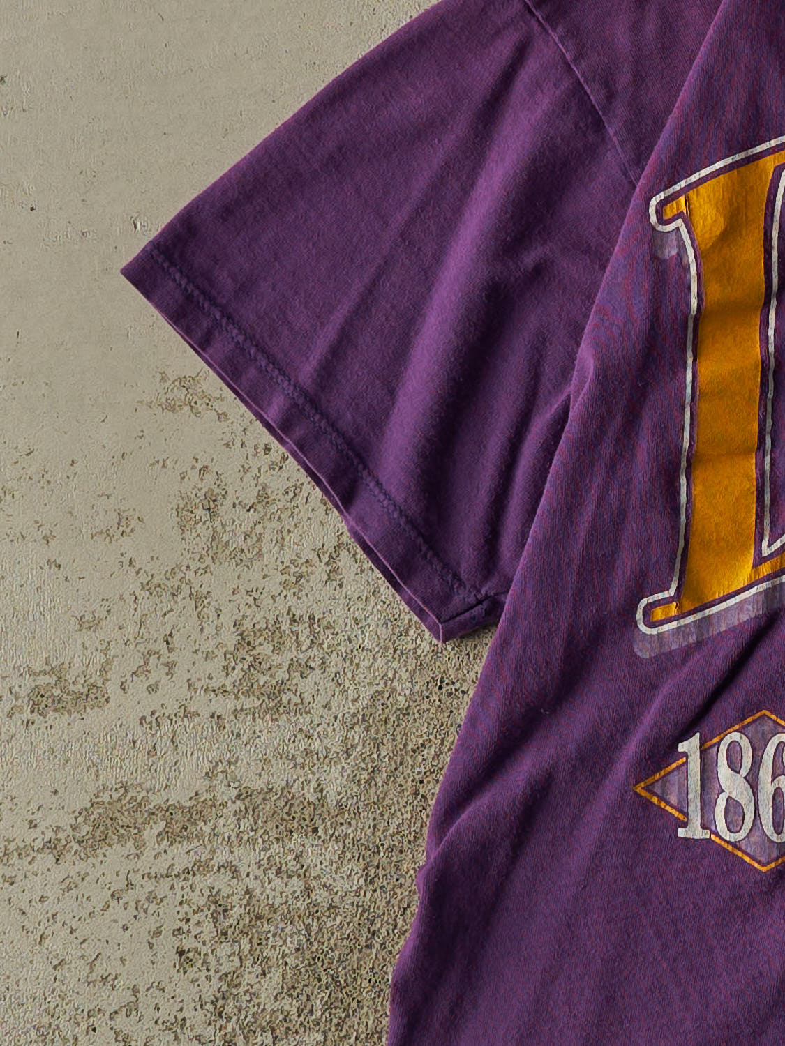 Vintage 90s Purple Russell Athletic LSU Tee (L)