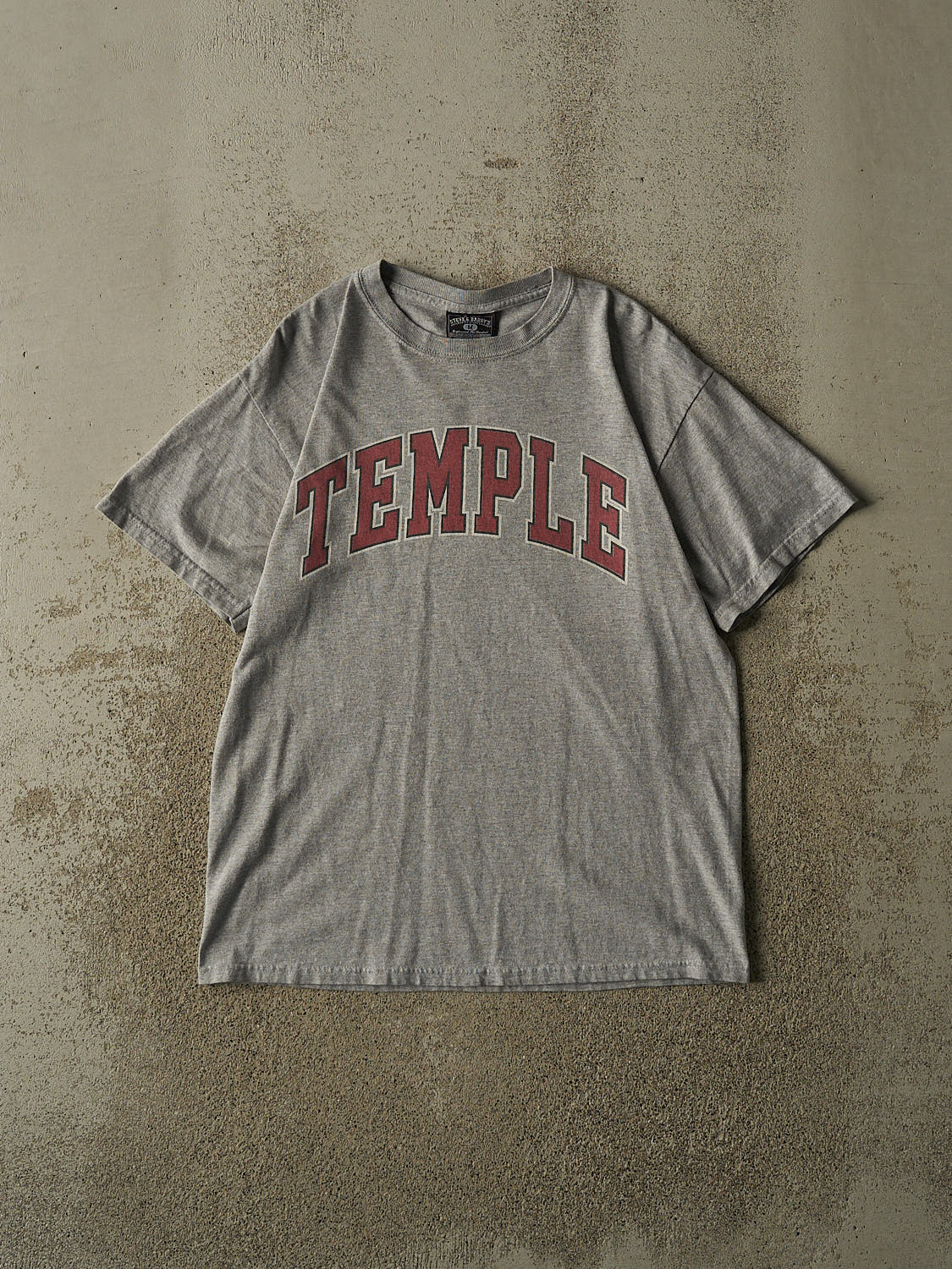 Vintage Y2K Grey Temple University Tee (S/M)