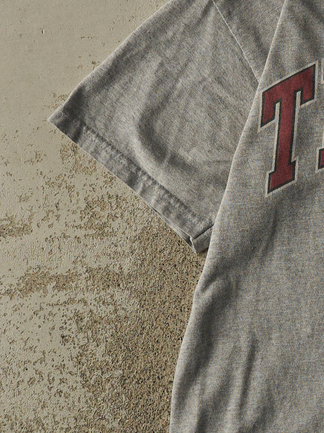 Vintage Y2K Grey Temple University Tee (S/M)
